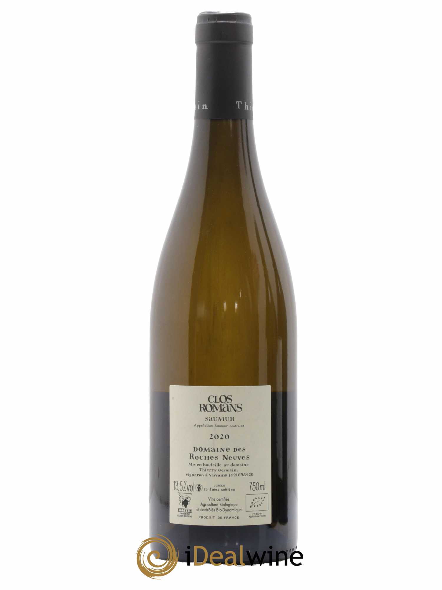 Saumur Clos Romans Domaine des Roches Neuves - Thierry Germain 2020 - Lot de 1 bouteille - 1