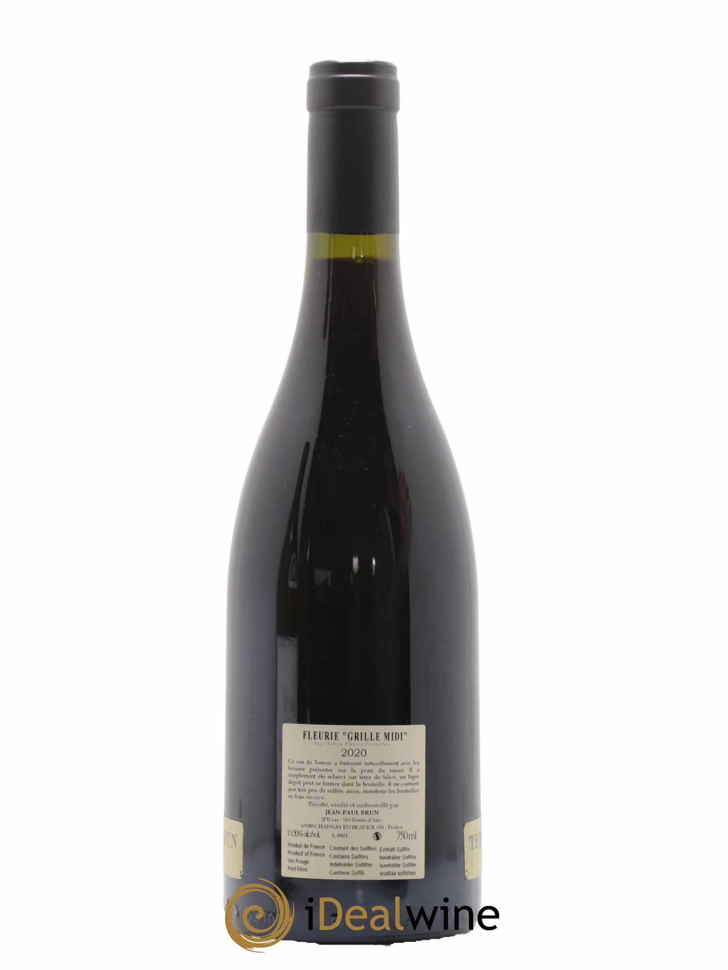 Fleurie Grille-Midi Terres dorées - J-P. Brun (Domaine des) 2020 - Lot de 1 bouteille - 1
