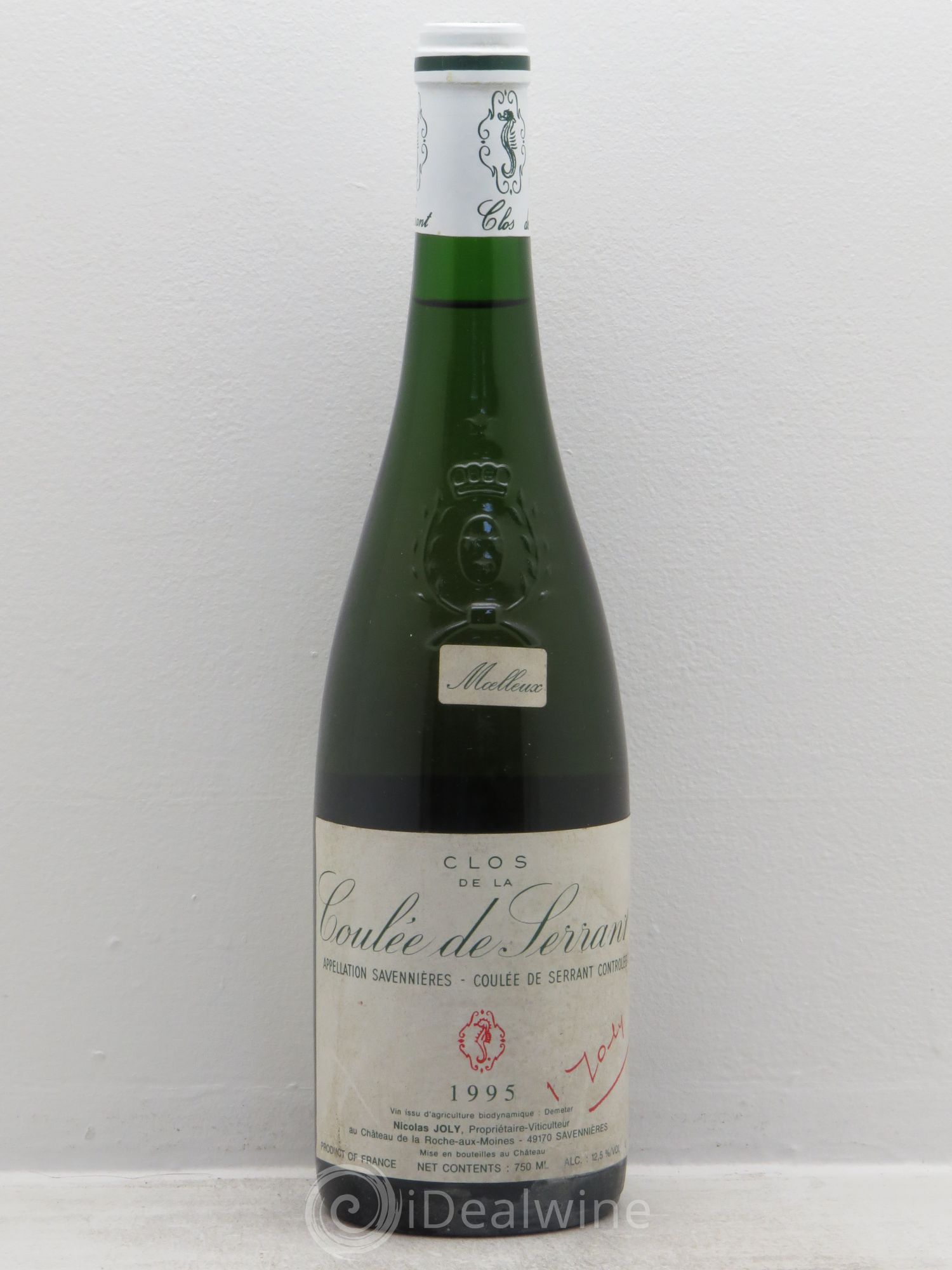 Savennières Clos de la Coulée de Serrant Vignobles de la Coulée de Serrant - Nicolas Joly moelleux 1995 - Lot de 1 bouteille - 0