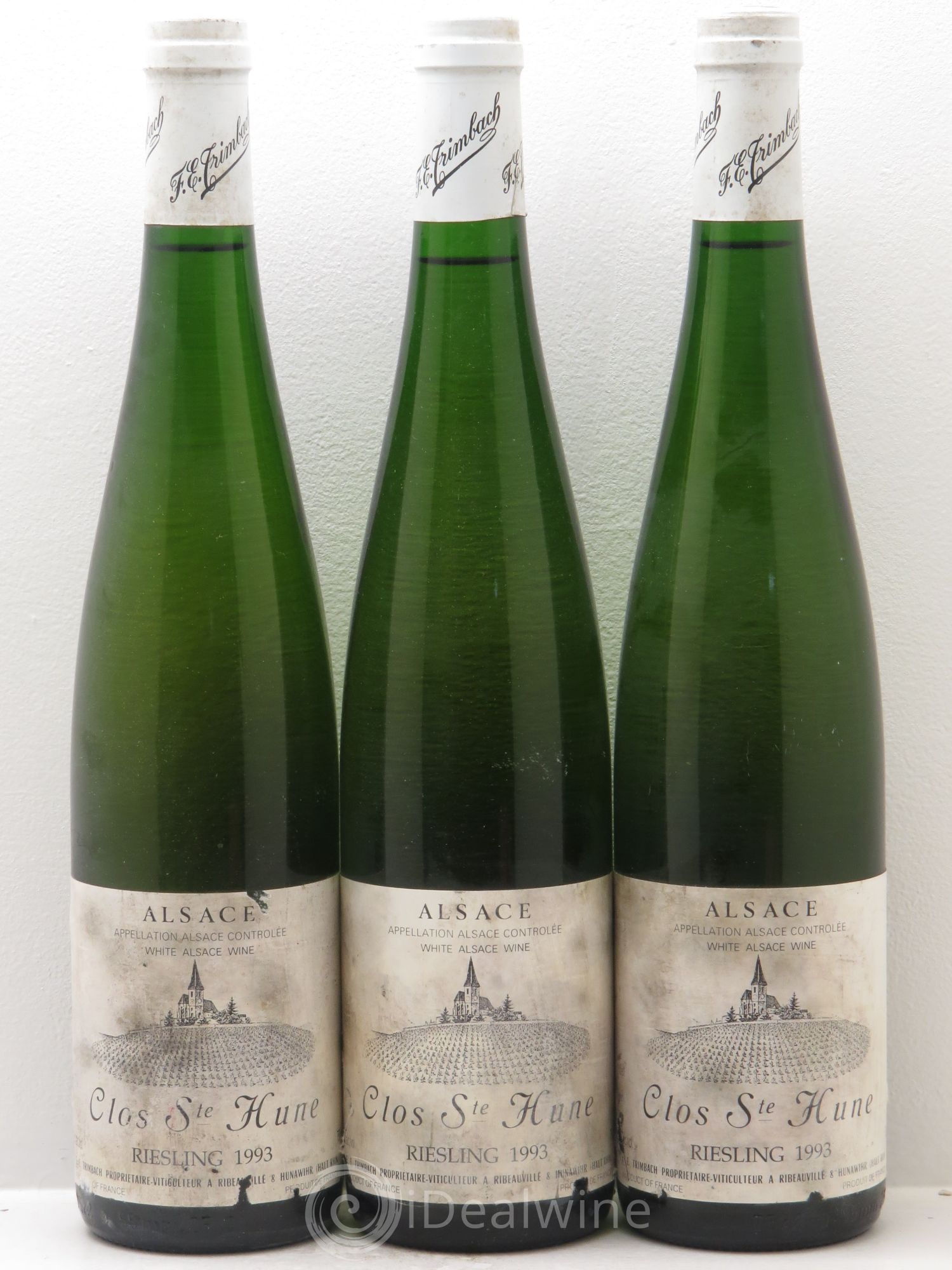Alsace Riesling Clos Sainte-Hune Trimbach (Domaine) 1993 - Lot de 3 bouteilles - 0