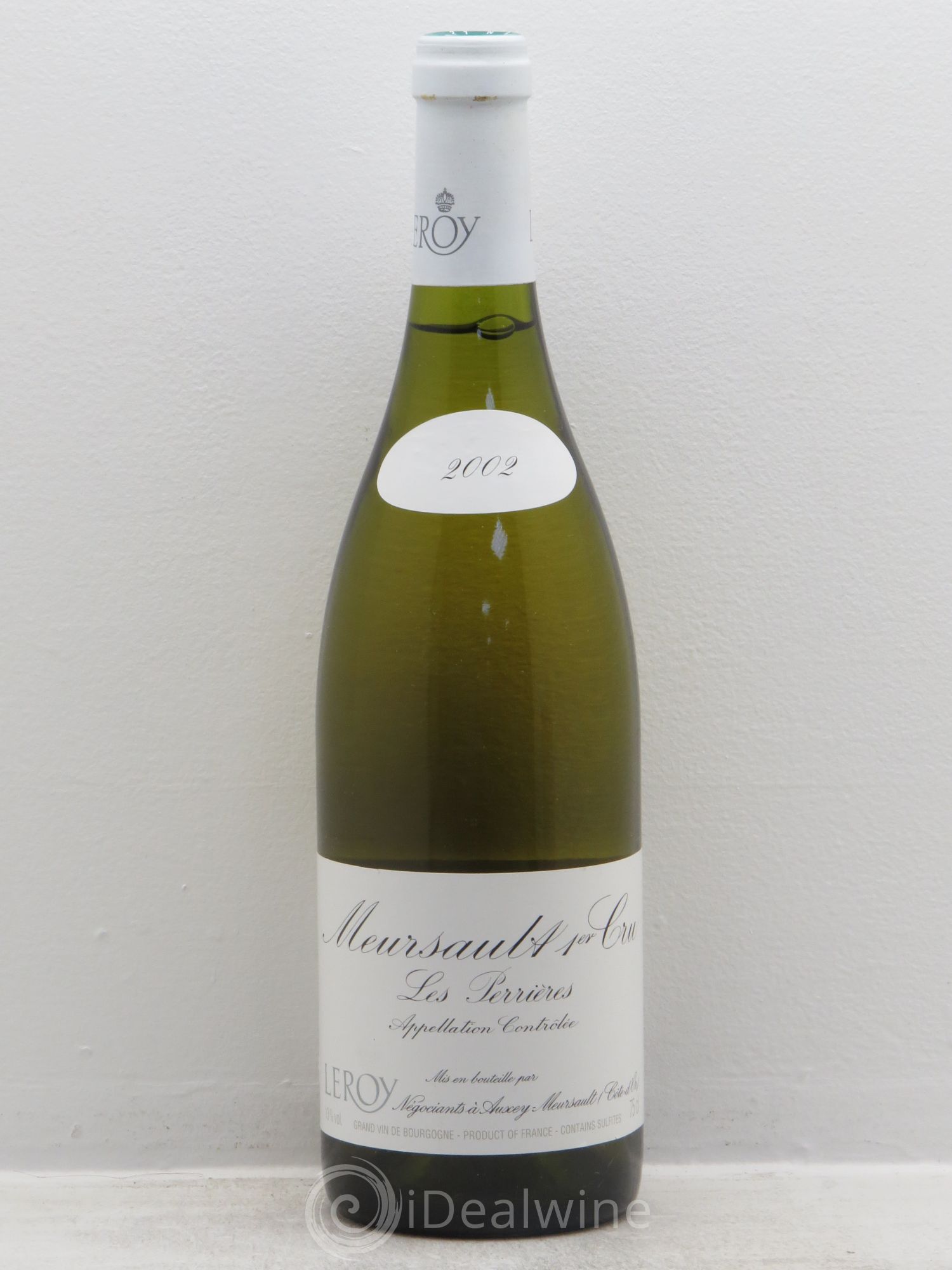 Meursault 1er Cru Leroy SA 2002 - Lot de 1 bouteille - 0