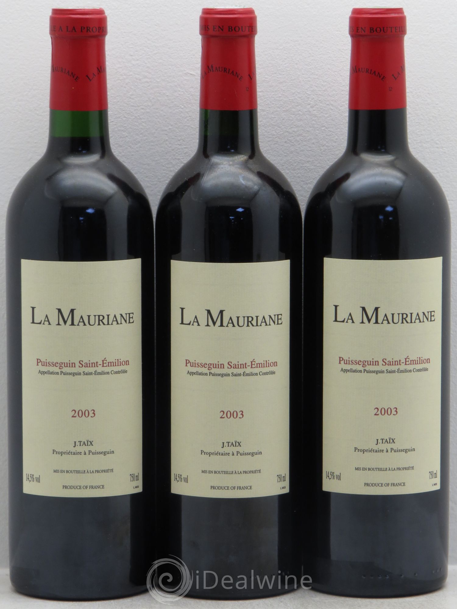 La Mauriane (sans prix de réserve) 2003 - Lot de 3 bouteilles - 0