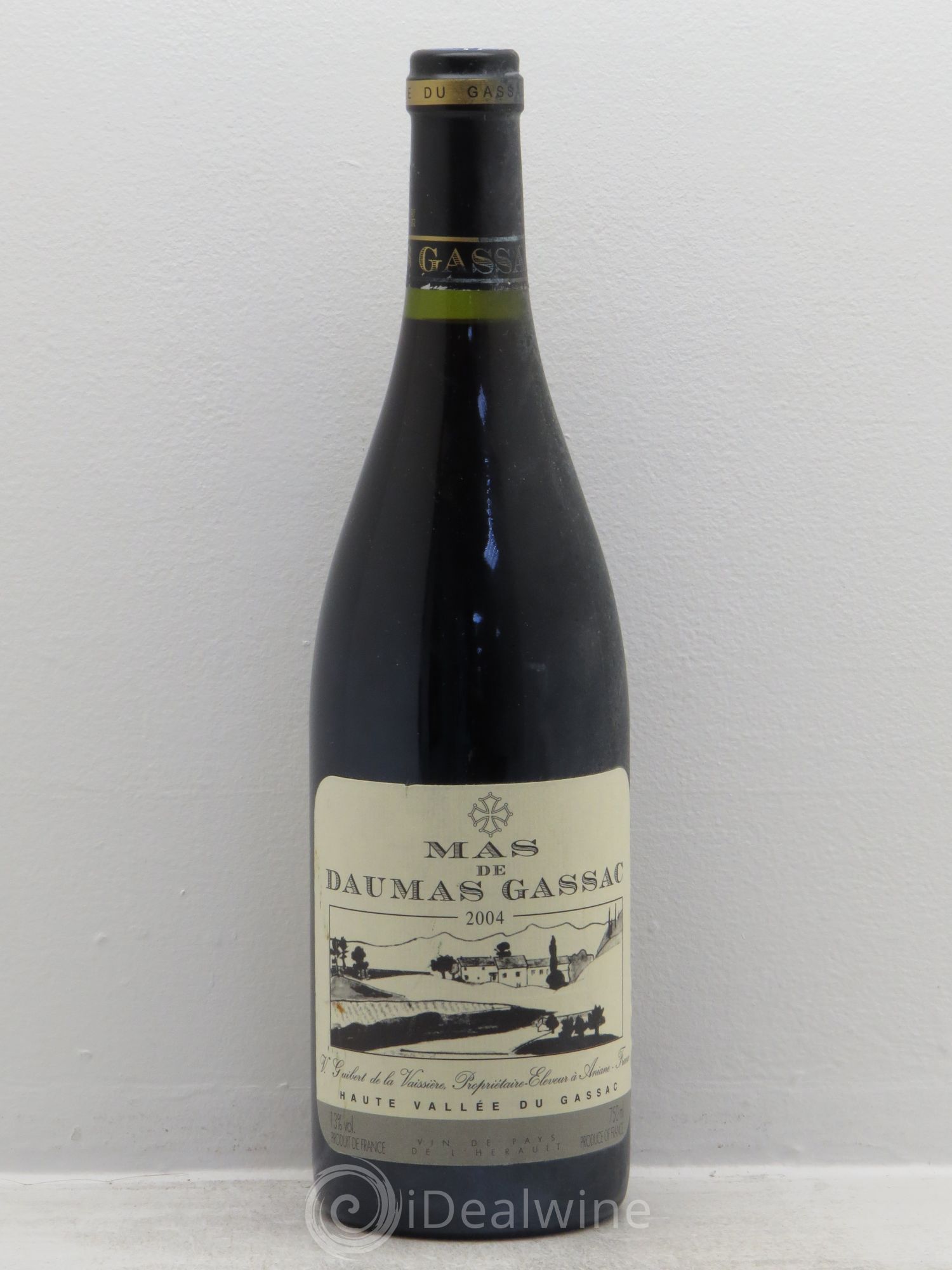 Saint-Guilhem-le-Désert - Cité d'Aniane Mas Daumas Gassac Famille Guibert de La Vaissière (sans prix de réserve) 2004 - Lot de 1 bouteille - 0