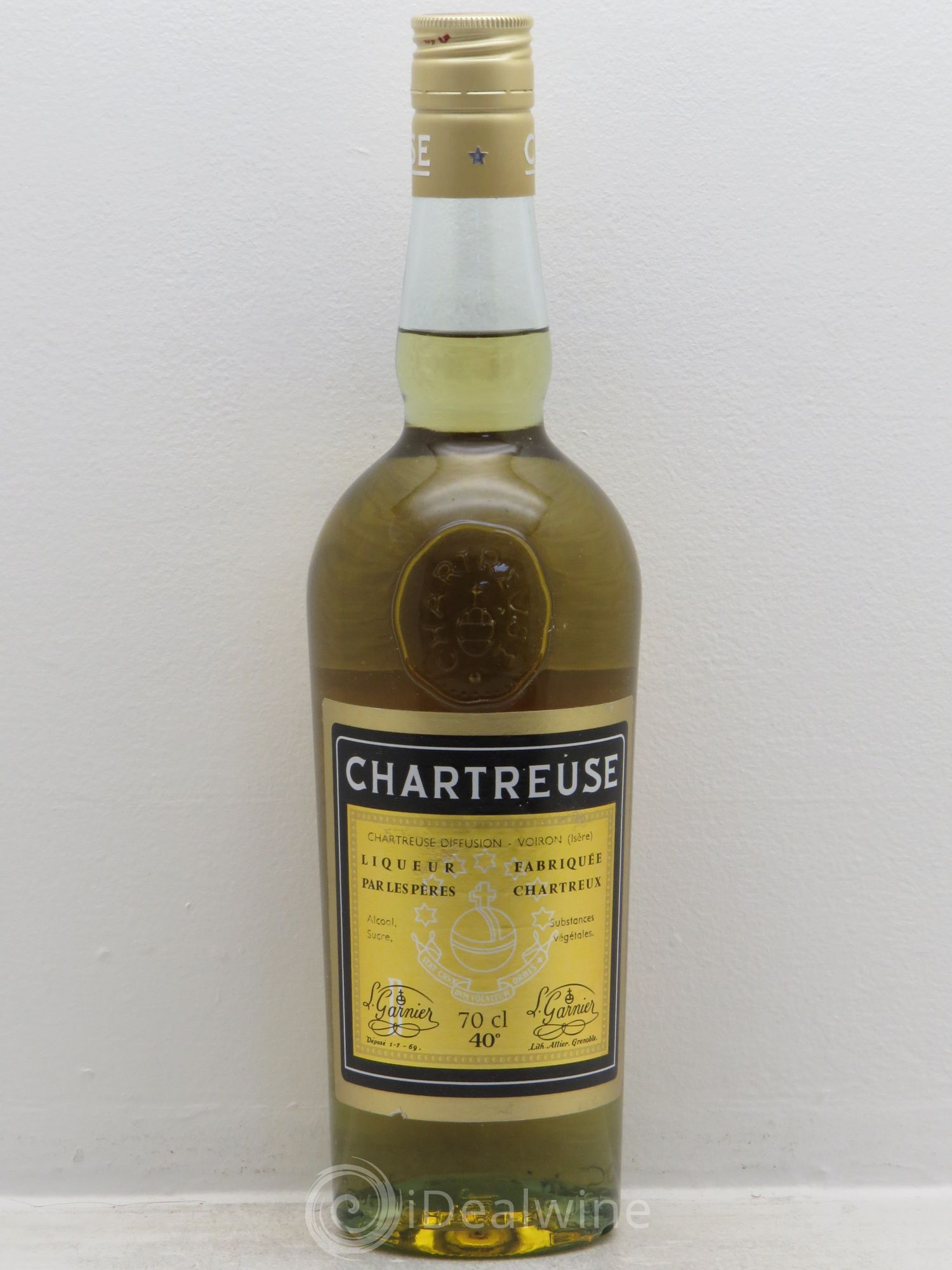 Chartreuse Pères Chartreux 1966/1982 Jaune Voiron - Posten von 1 Flasche - 0