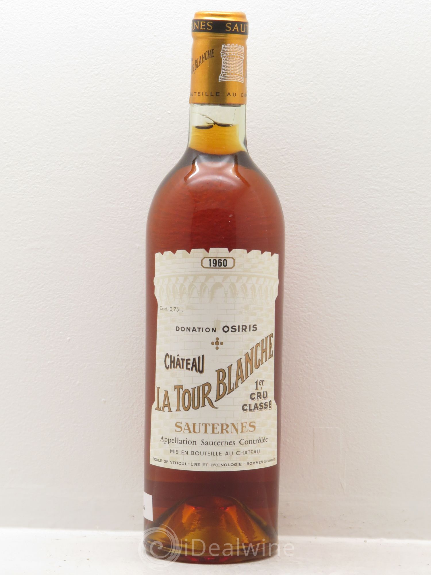 Château la Tour Blanche 1er Grand Cru Classé 1960 - Lot de 1 bouteille - 0