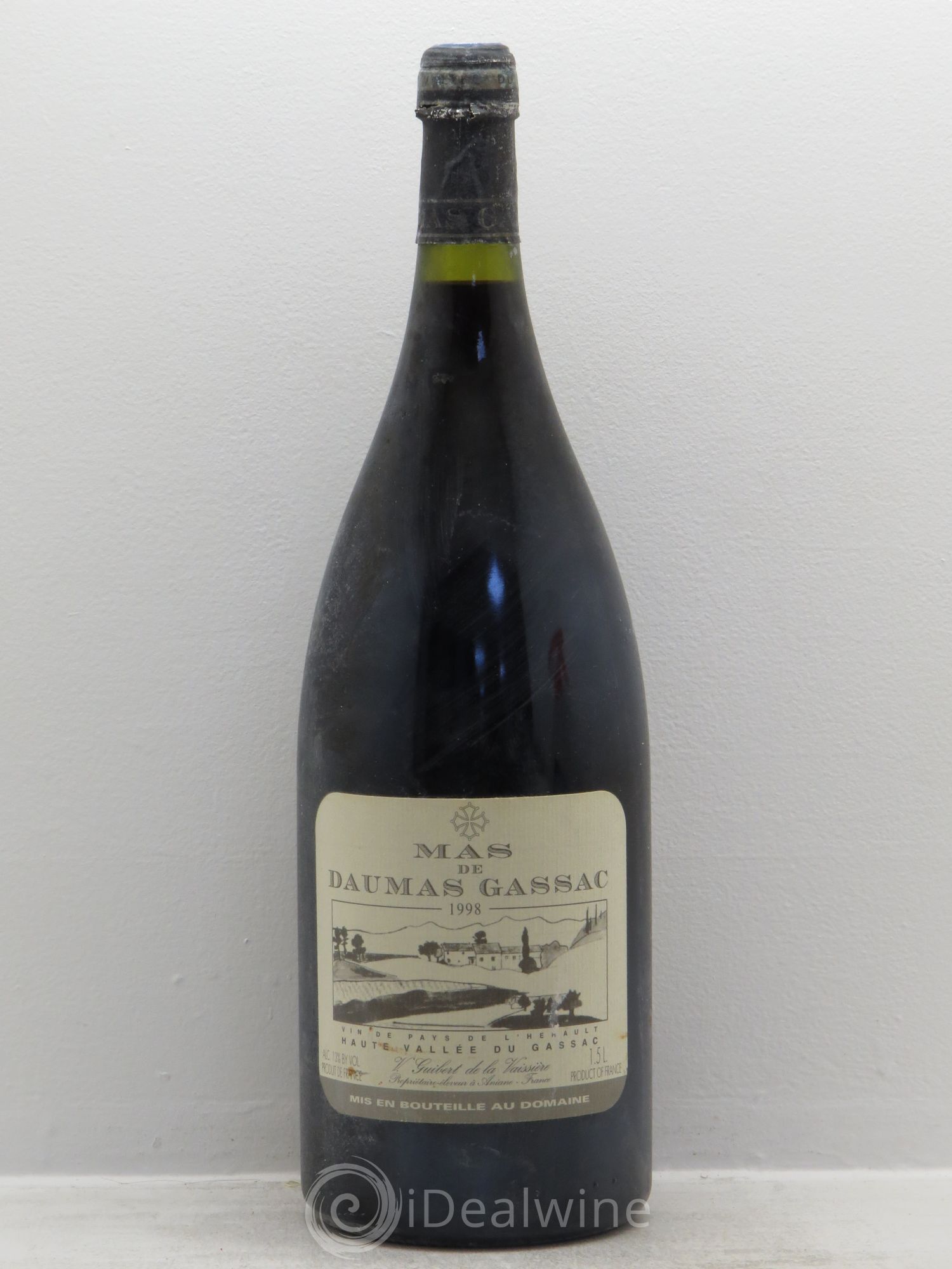 Saint-Guilhem-le-Désert - Cité d'Aniane Mas Daumas Gassac Famille Guibert de La Vaissière 1998 - Lot de 1 magnum - 0