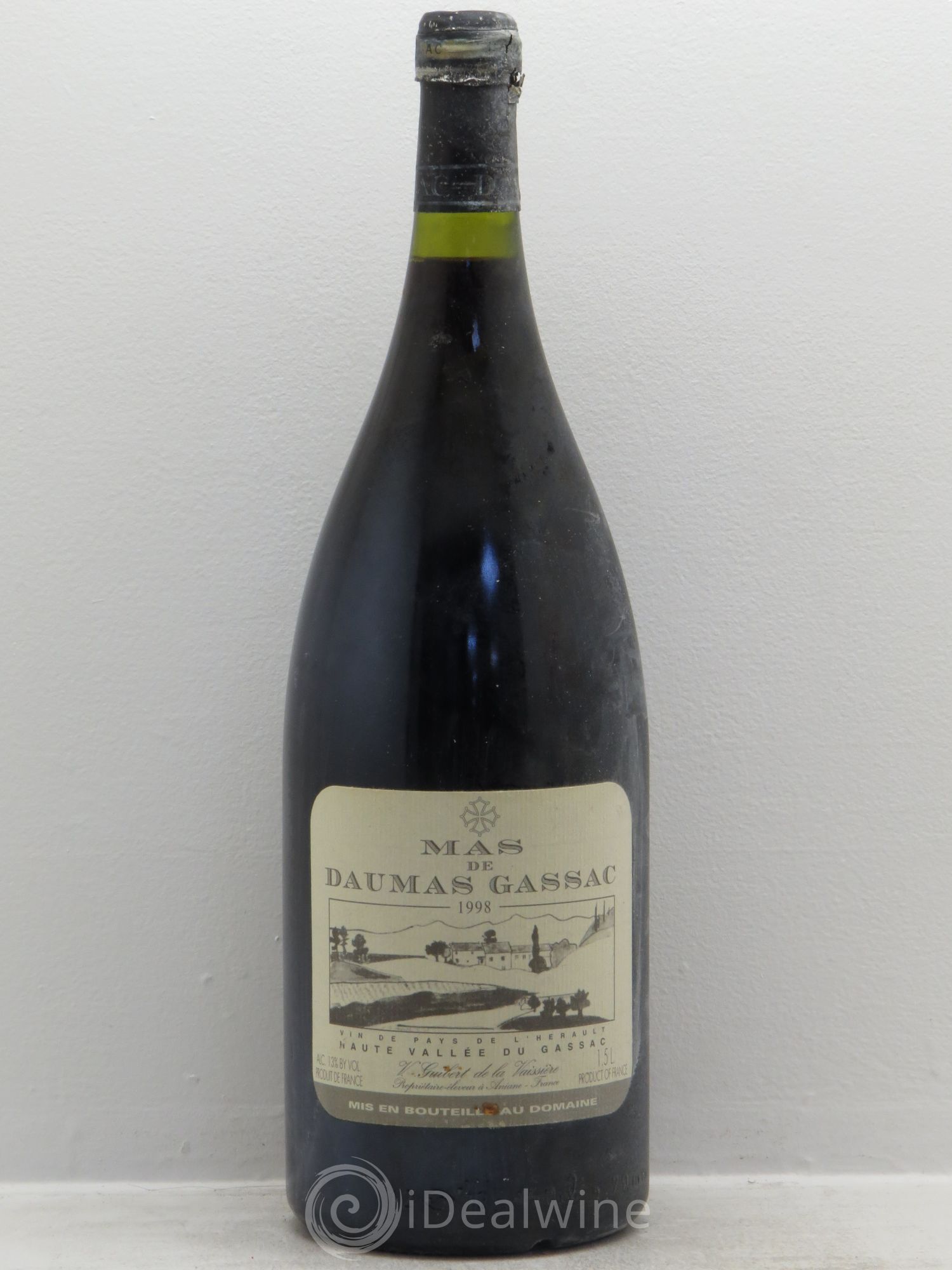Saint-Guilhem-le-Désert - Cité d'Aniane Mas Daumas Gassac Famille Guibert de La Vaissière 1998 - Lot de 1 magnum - 0