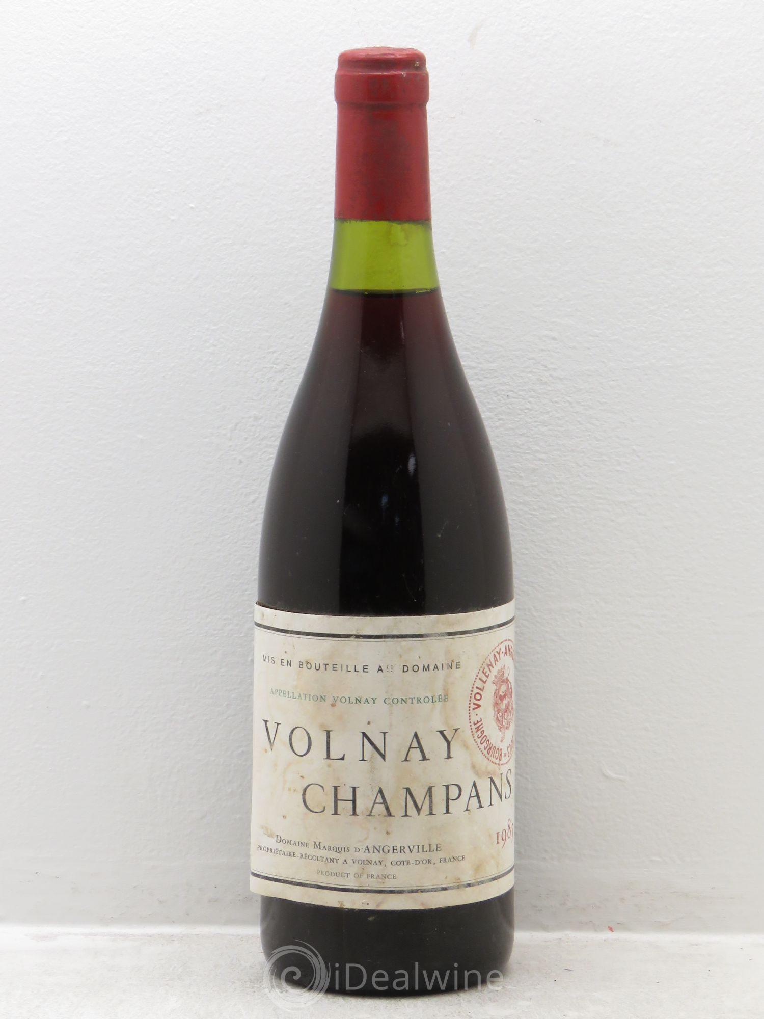 Volnay 1er Cru Champans Marquis d'Angerville (Domaine) 1985 - Lot de 1 bouteille - 0