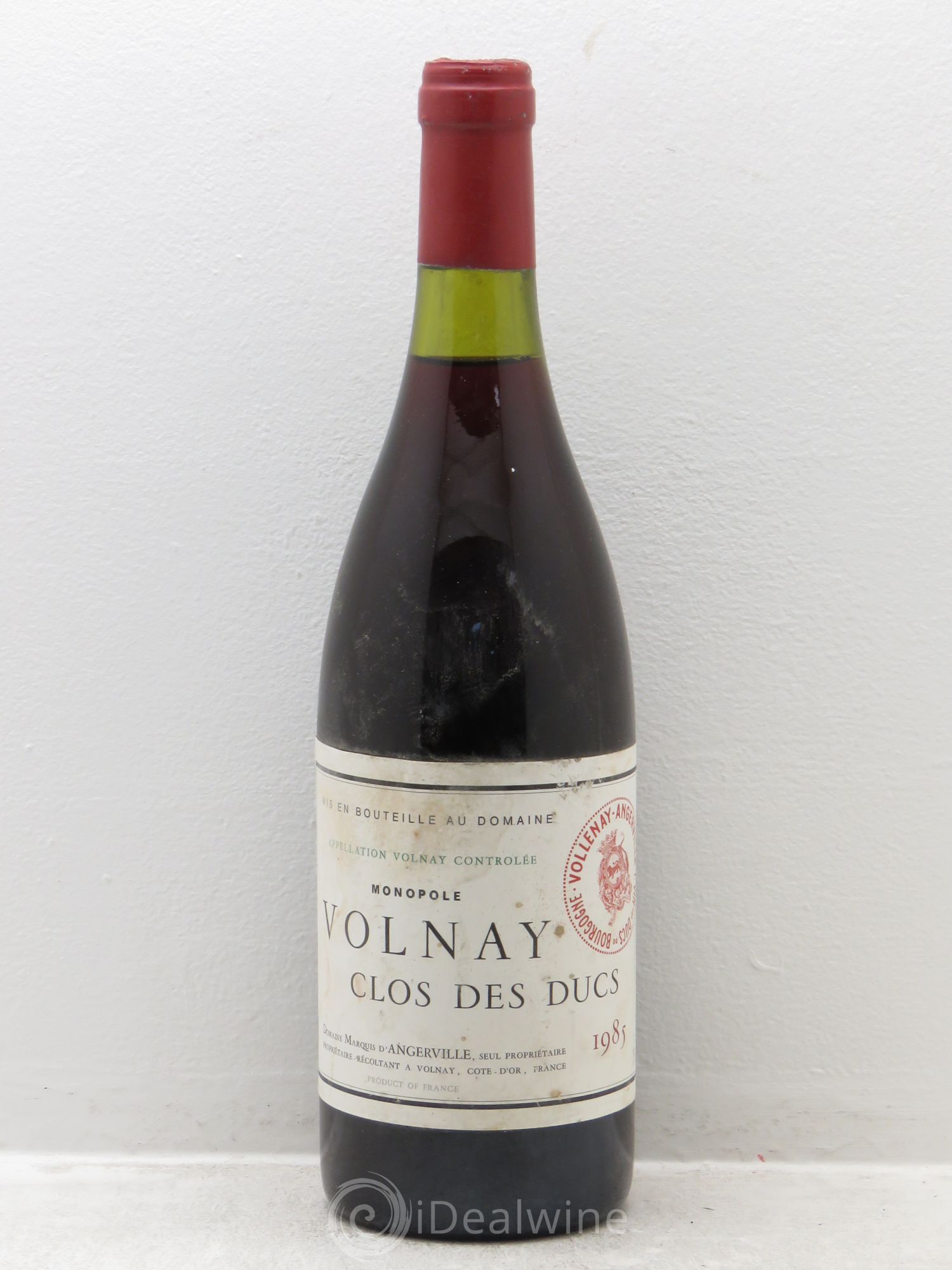 Volnay 1er Cru Clos des Ducs Marquis d'Angerville (Domaine) 1985 - Lot de 1 bouteille - 0