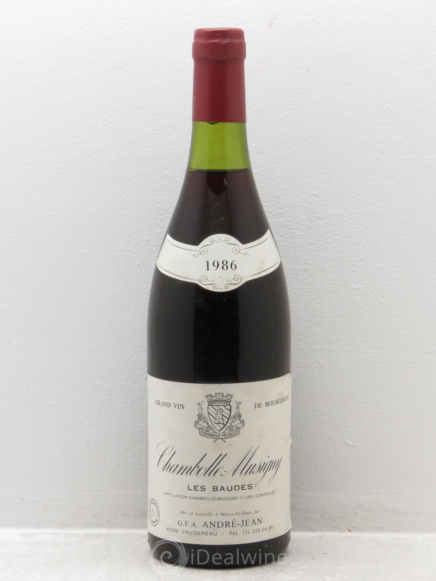 Chambolle-Musigny 1er Cru André Jean 1986 - Lot de 1 bouteille - 0