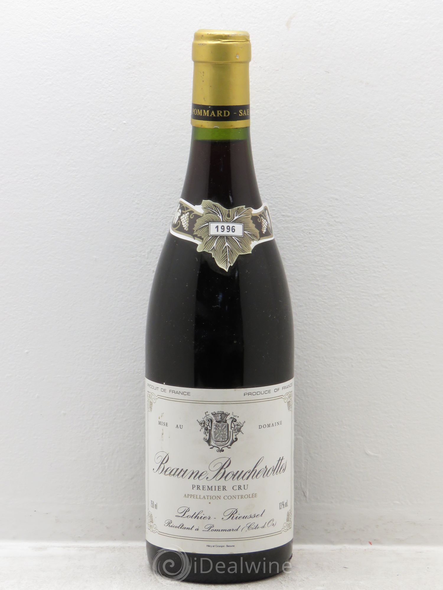 Beaune 1er Cru Pothier Rieusset 1996 - Lot de 1 bouteille - 0