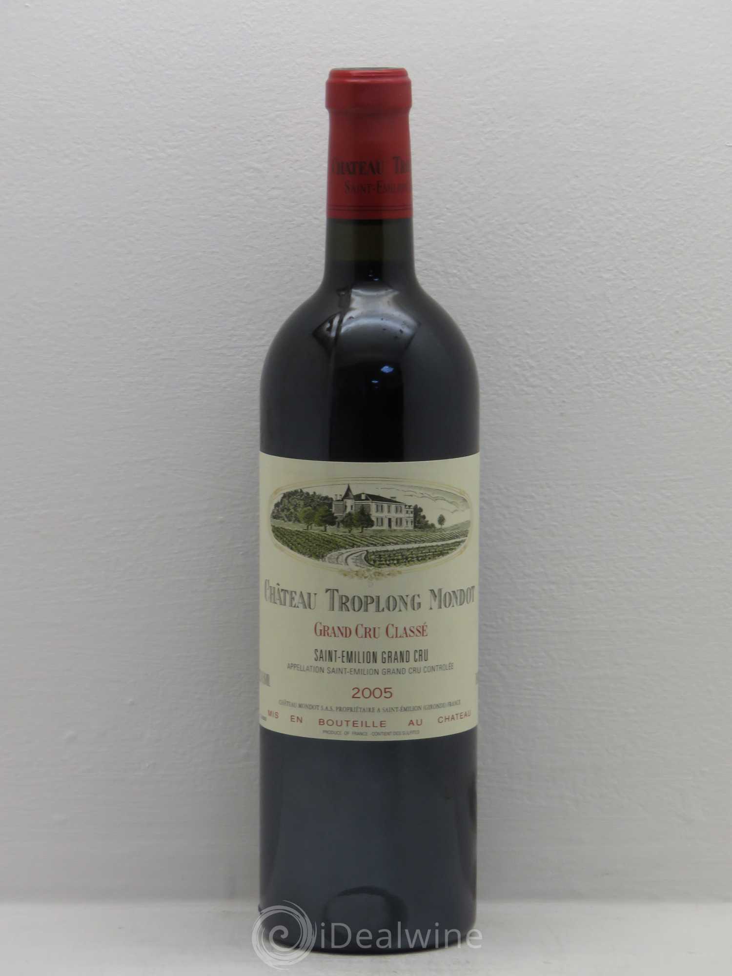 Château Troplong Mondot 1er Grand Cru Classé B 2005 - Lot de 1 bouteille - 0