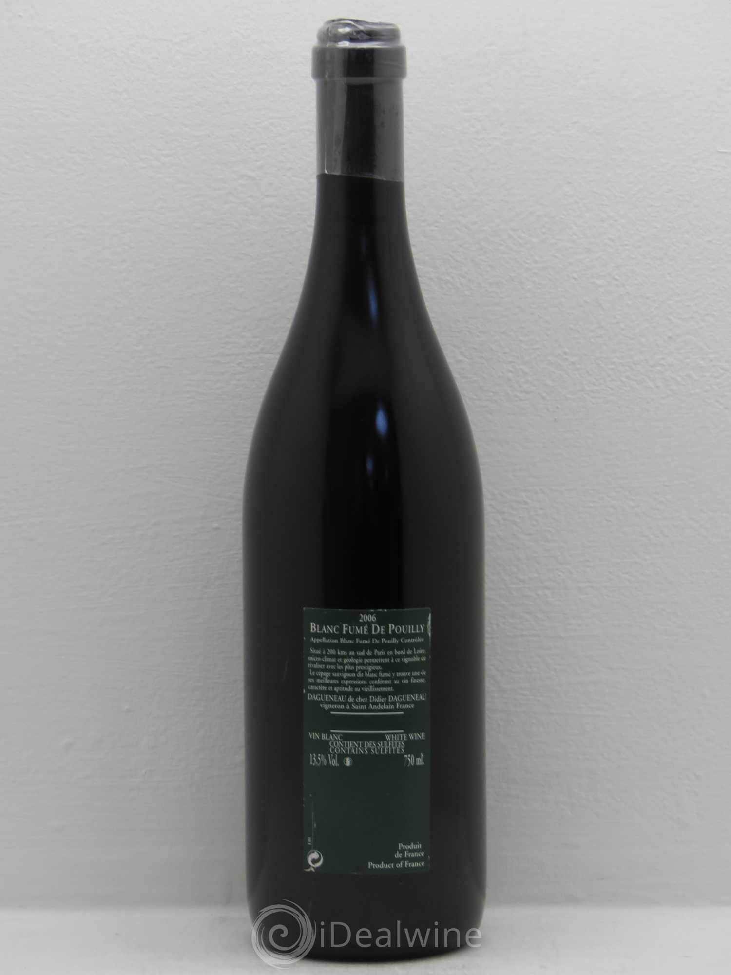 Vin de France (anciennement Pouilly-Fumé) Silex Dagueneau (Domaine Didier - Louis-Benjamin) 2006 - Lot de 1 bouteille - 1
