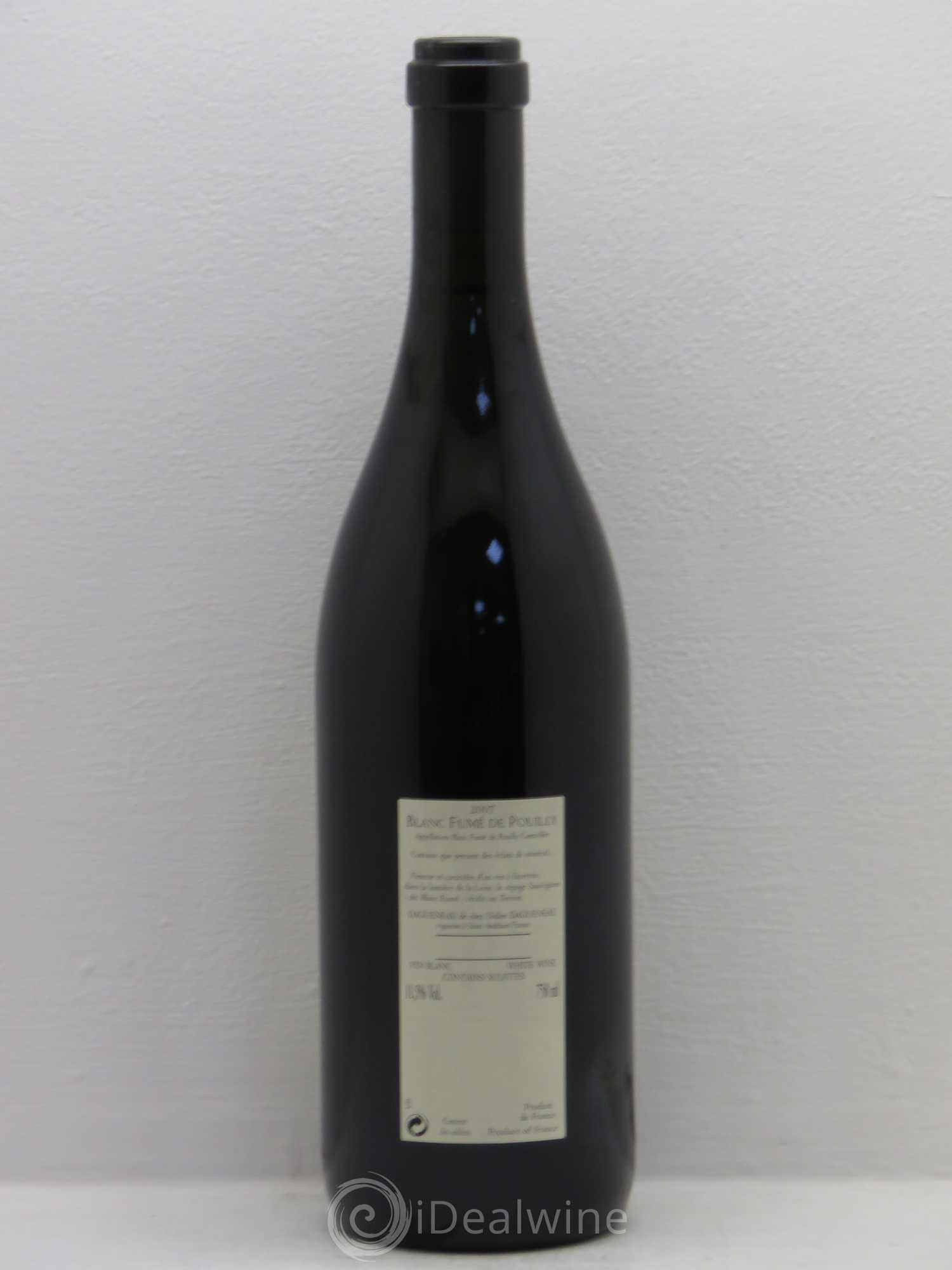 Pouilly-Fumé Blanc Fumé de Pouilly Dagueneau (Domaine Didier - Louis-Benjamin) 2007 - Lot de 1 bouteille - 1