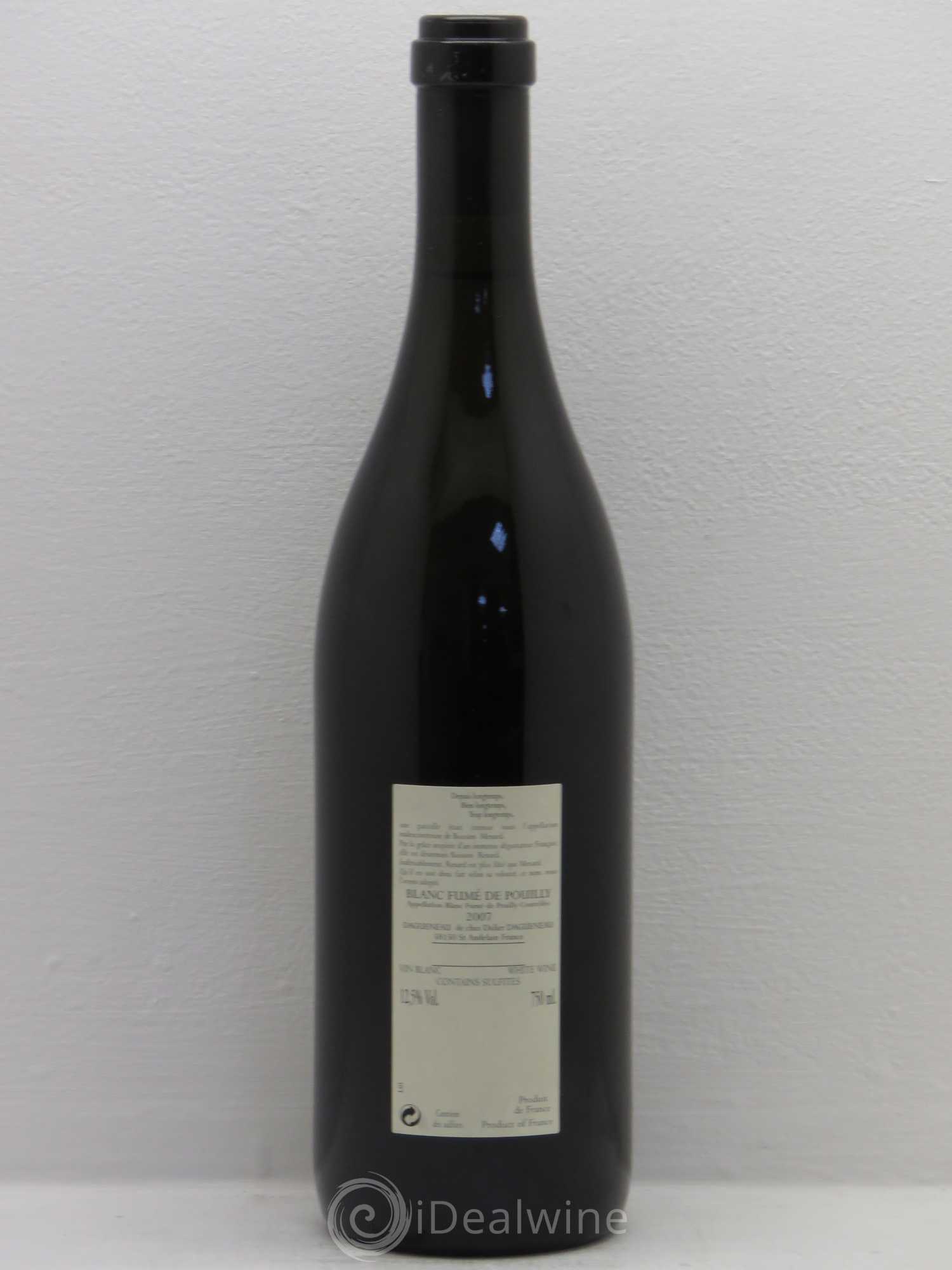 Vin de France (anciennement Pouilly-Fumé) Buisson Renard Dagueneau (Domaine Didier - Louis-Benjamin) 2007 - Lot de 1 bouteille - 1