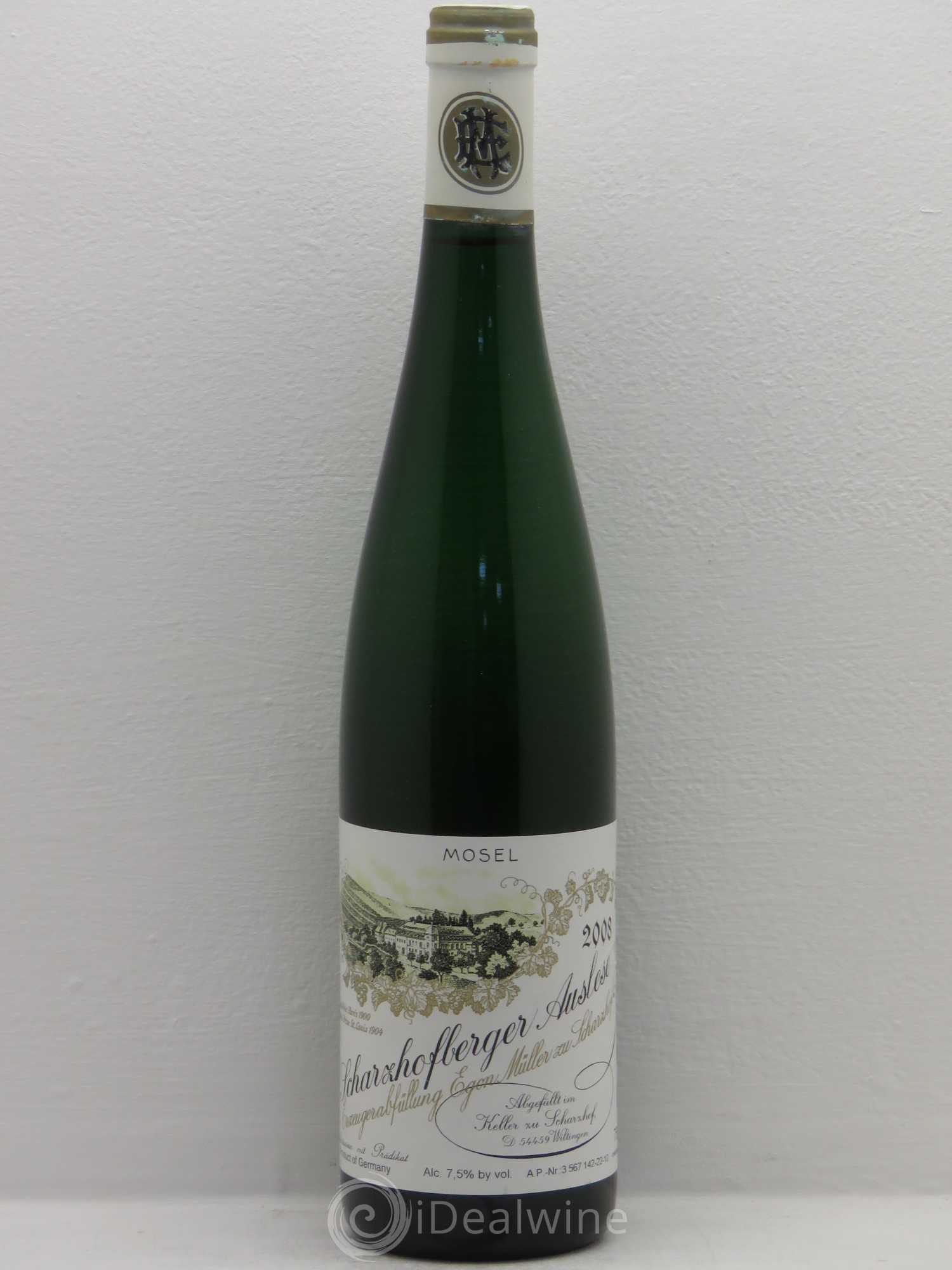 Riesling Scharzhofberger Auslese Egon Muller 2008 - Posten von 1 Flasche - 0