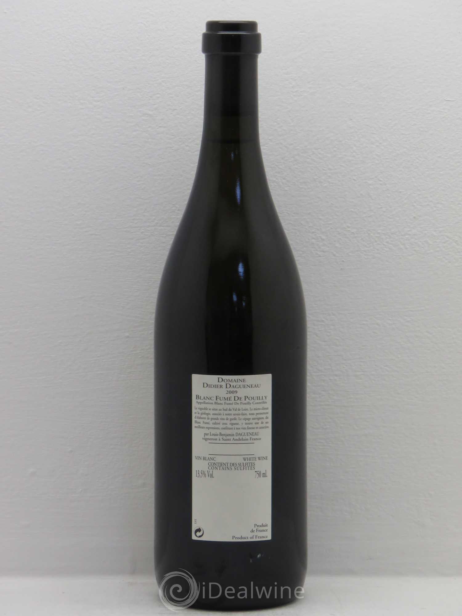 Vin de France (anciennement Pouilly-Fumé) Buisson Renard Dagueneau (Domaine Didier - Louis-Benjamin) 2009 - Lot de 1 bouteille - 1