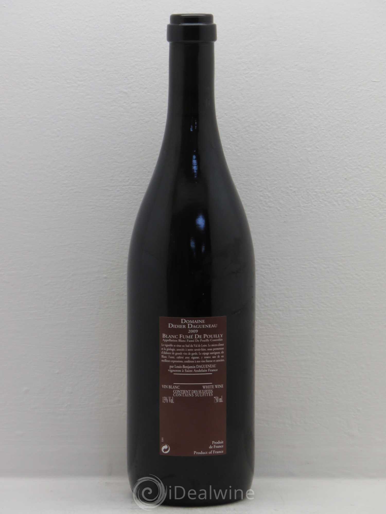 Vin de France (anciennement Pouilly-Fumé) Pur Sang Dagueneau (Domaine Didier - Louis-Benjamin) 2009 - Lot de 1 bouteille - 1