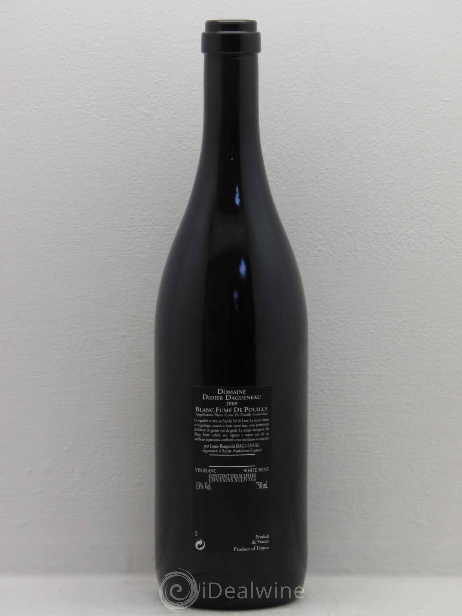 Vin de France (anciennement Pouilly-Fumé) Silex Dagueneau (Domaine Didier - Louis-Benjamin) 2009 - Lot de 1 bouteille - 1