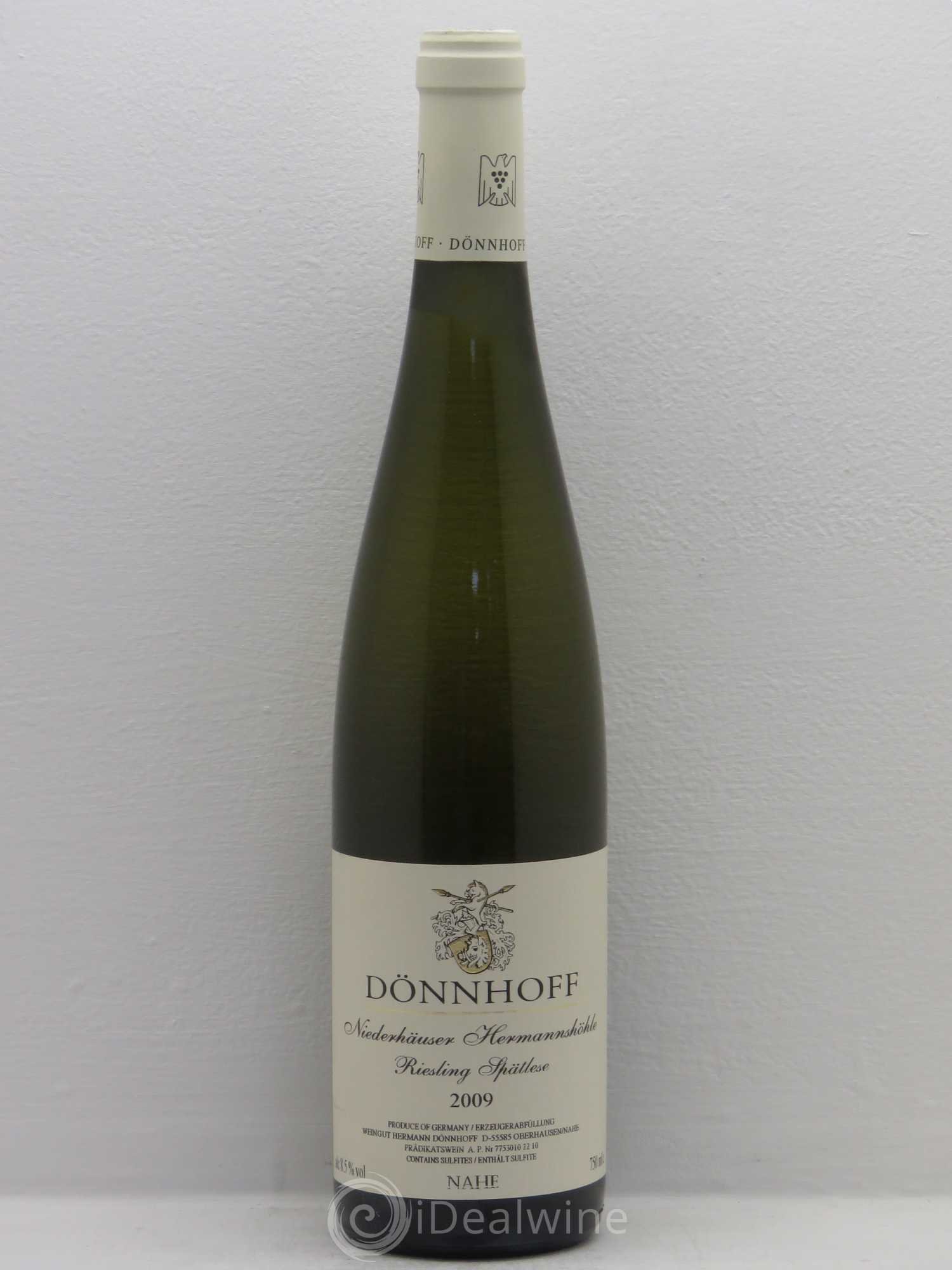 Riesling Spatelese Nierderhauser Hermannshohle Hermann Donnhoff 2009 - Lotto di 1 bottiglia - 0