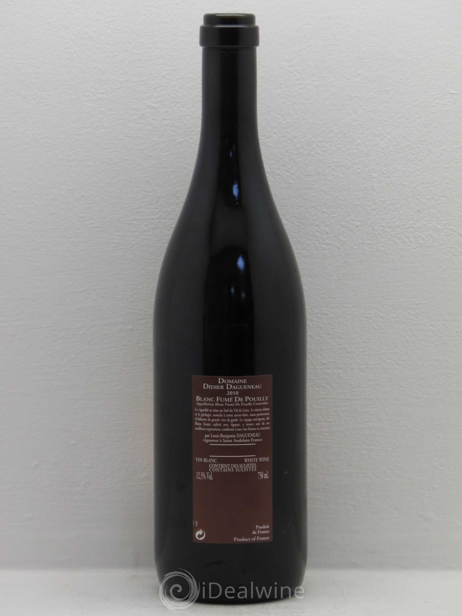 Vin de France (anciennement Pouilly-Fumé) Pur Sang Dagueneau (Domaine Didier - Louis-Benjamin) 2010 - Lot de 1 bouteille - 1