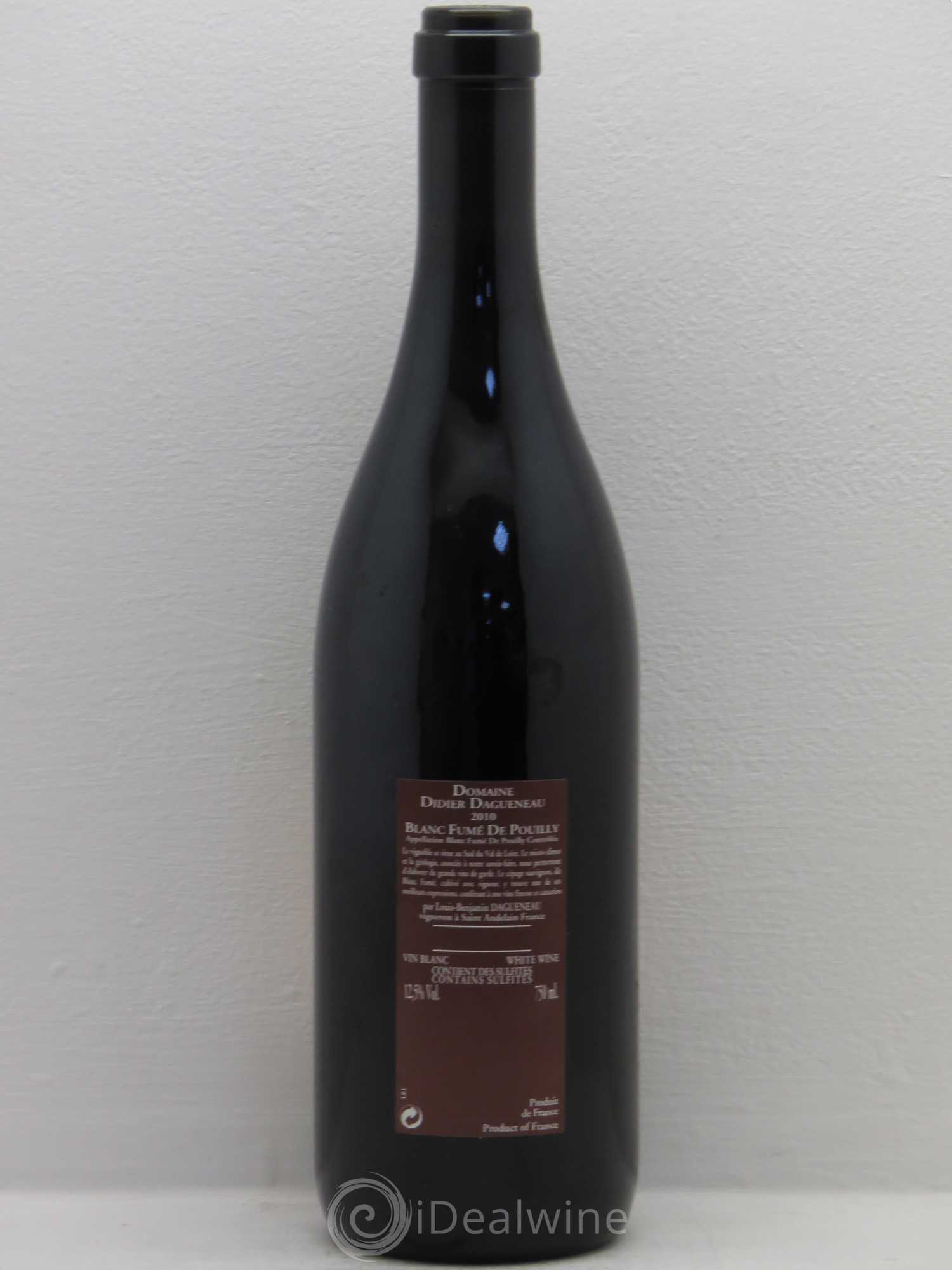 Vin de France (anciennement Pouilly-Fumé) Pur Sang Dagueneau (Domaine Didier - Louis-Benjamin) 2010 - Lot de 1 bouteille - 1