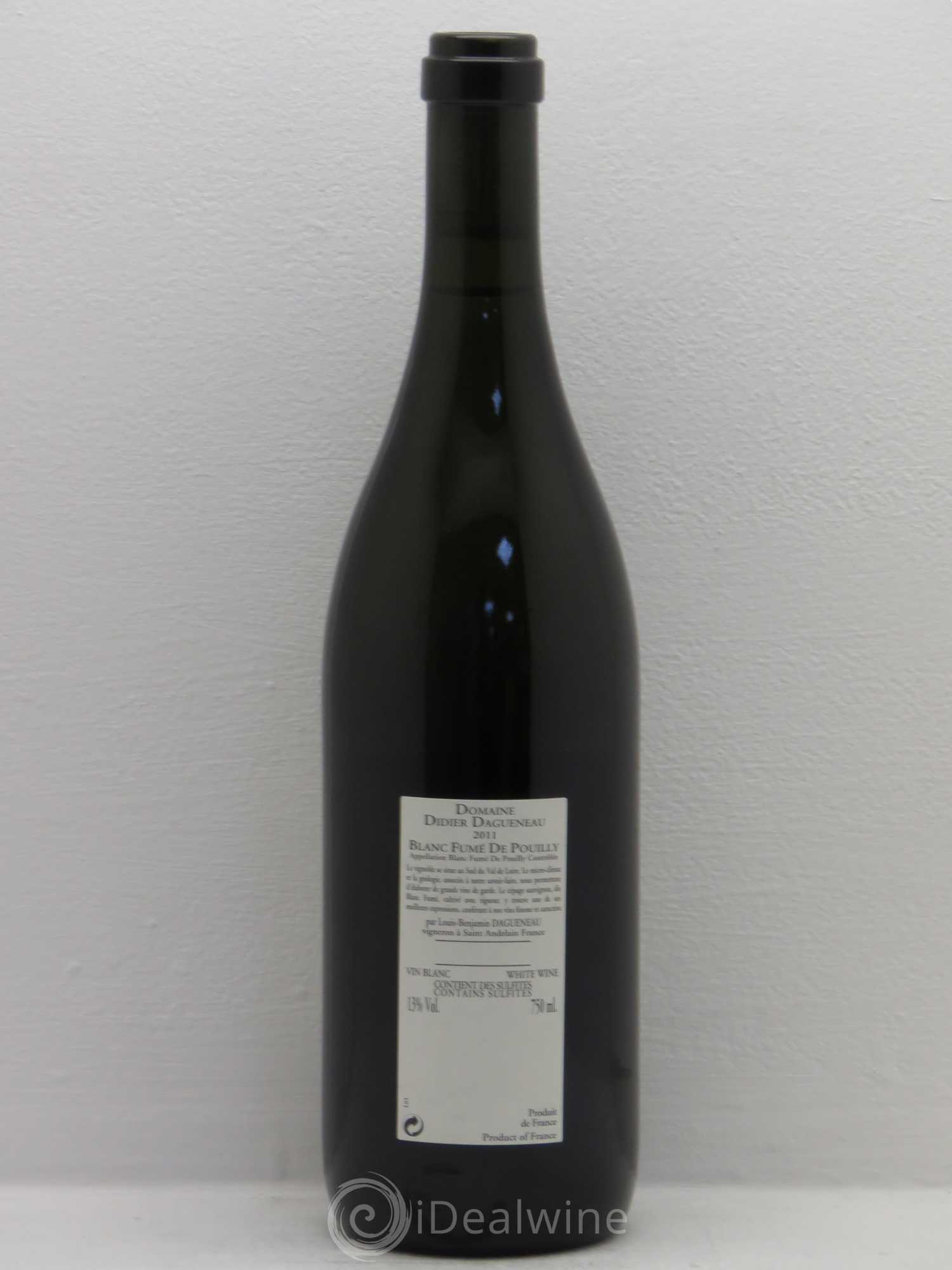 Vin de France (anciennement Pouilly-Fumé) Buisson Renard Dagueneau (Domaine Didier - Louis-Benjamin) 2011 - Lot de 1 bouteille - 1