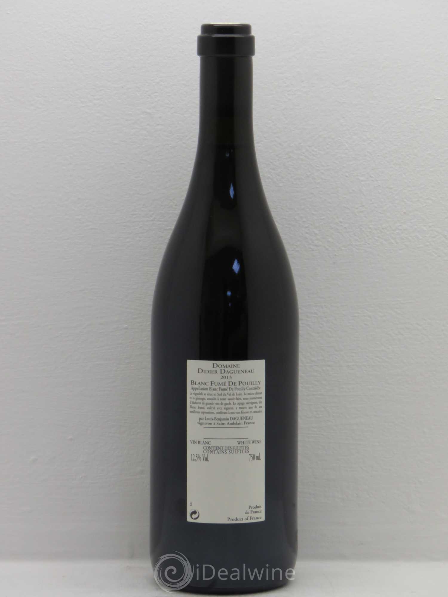 Vin de France (anciennement Pouilly-Fumé) Buisson Renard Dagueneau (Domaine Didier - Louis-Benjamin) 2013 - Lot de 1 bouteille - 1