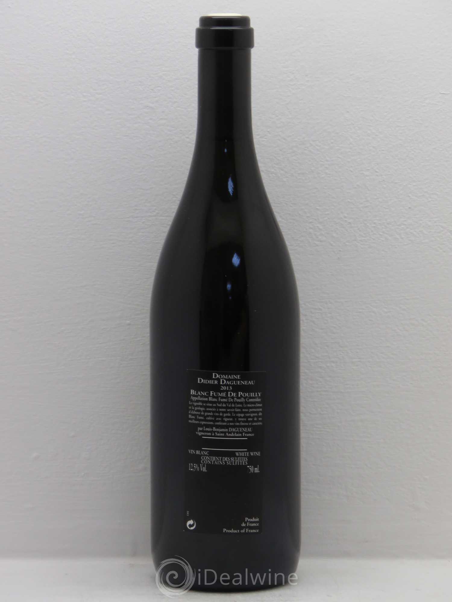Vin de France (anciennement Pouilly-Fumé) Silex Dagueneau (Domaine Didier - Louis-Benjamin) 2013 - Lot de 1 bouteille - 1