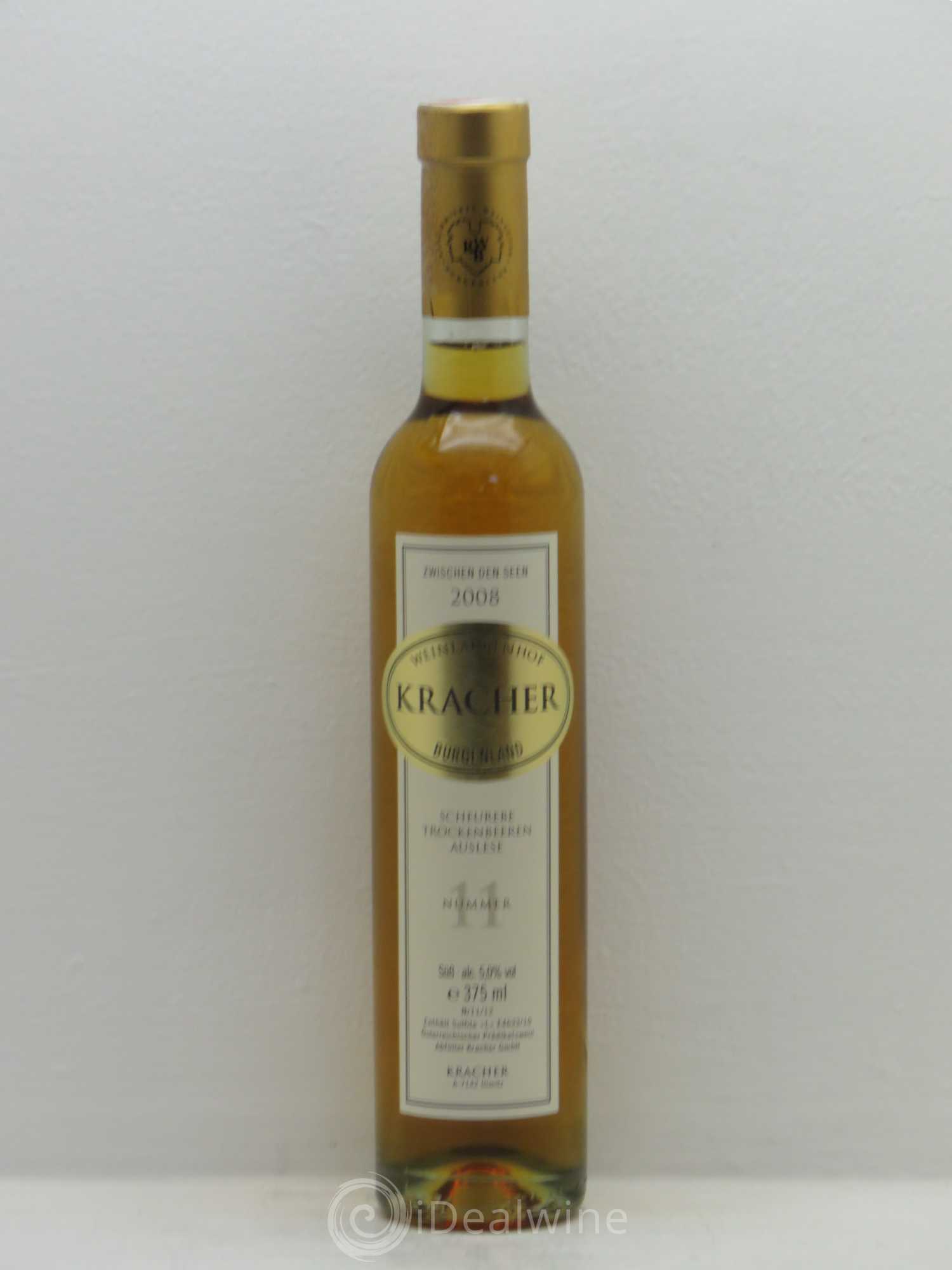 Autriche Kracher TBA n°11 Scheurebe Zwischen den Seen Burgenland 2008 - Posten von 1 Demi-Flasche - 0