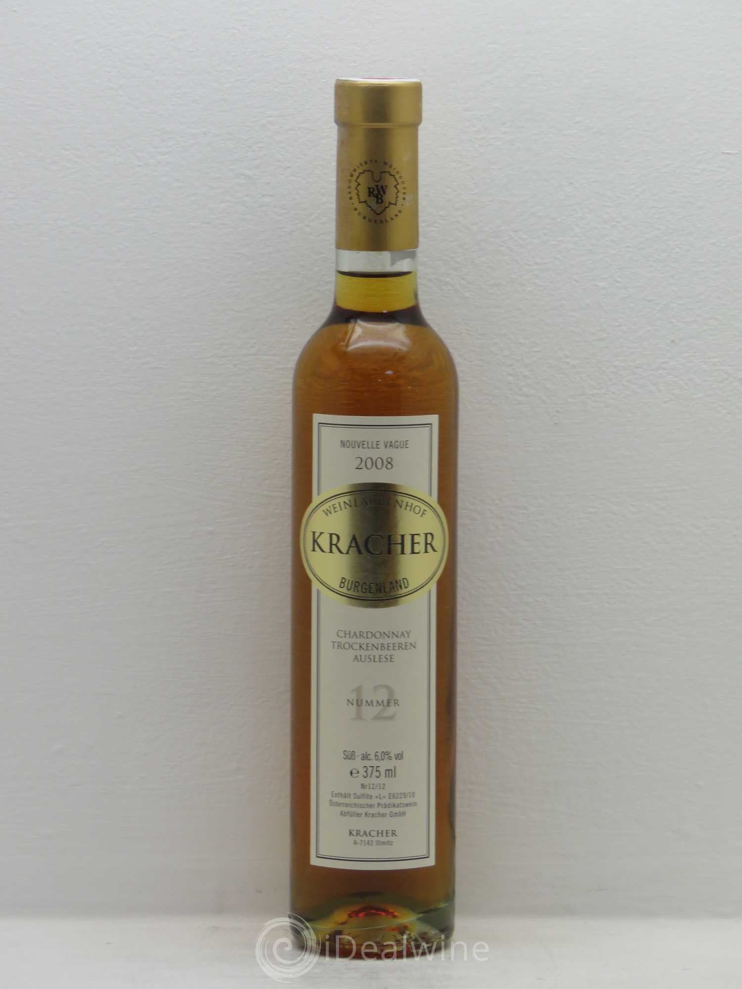 Autriche Kracher TBA N°12 Chardonnay Nouvelle Vague Burgenland 2008 - Posten von 1 Demi-Flasche - 0