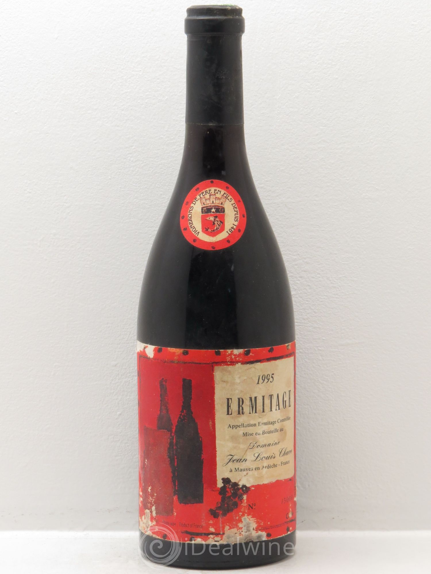 Hermitage Ermitage Cuvée Cathelin Jean-Louis Chave 1995 - Lot de 1 bouteille - 0