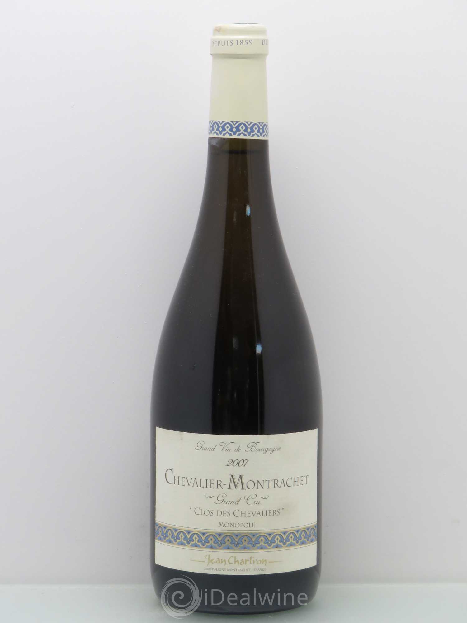 Chevalier-Montrachet Grand Cru Clos des Chevaliers Jean Chartron (Domaine) Clos Des Chevaliers 2007 - Lot de 1 bouteille - 0