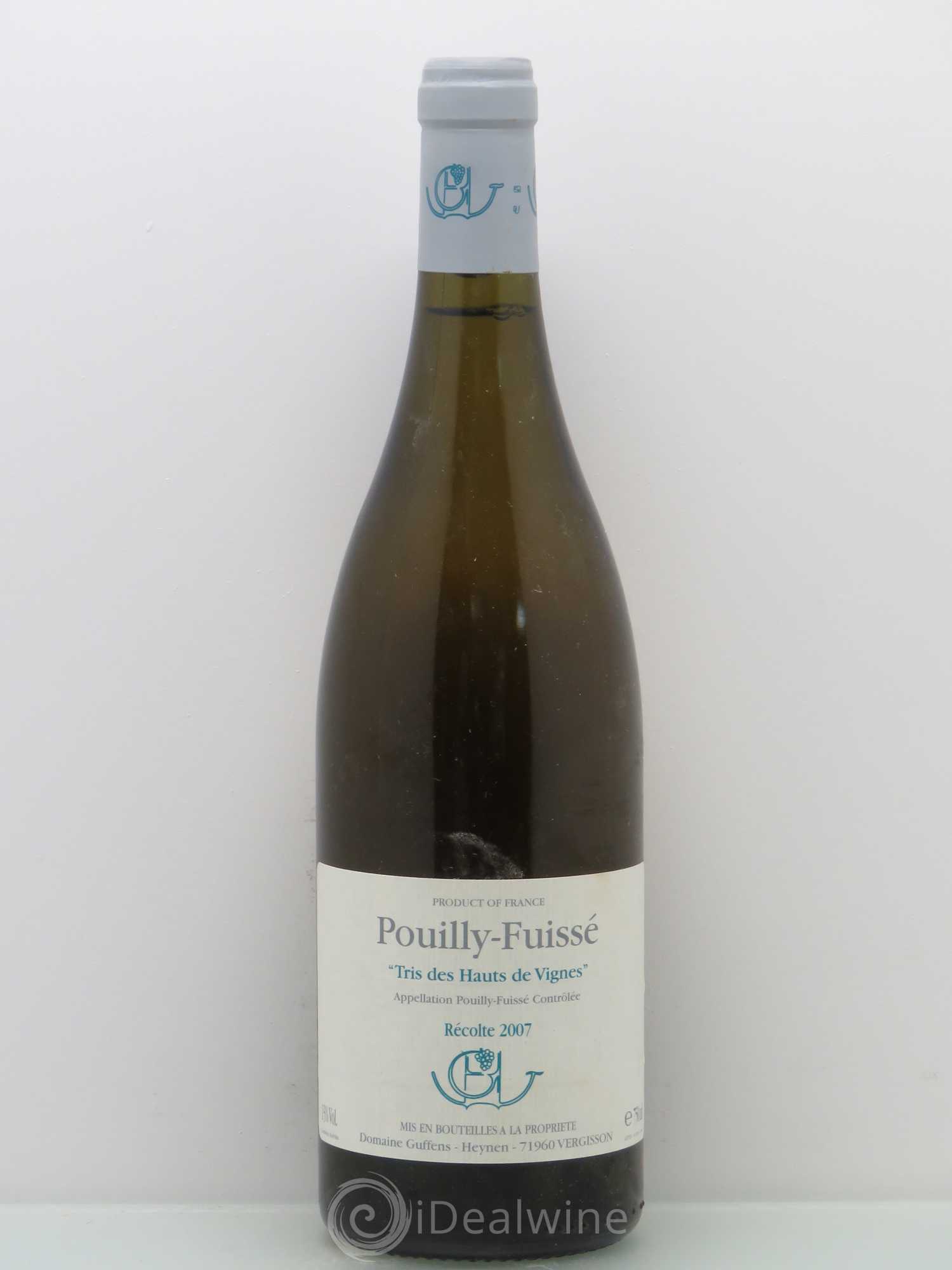 Pouilly-Fuissé Tris des Hauts des Vignes Guffens-Heynen 2007 - Lot de 1 bouteille - 0