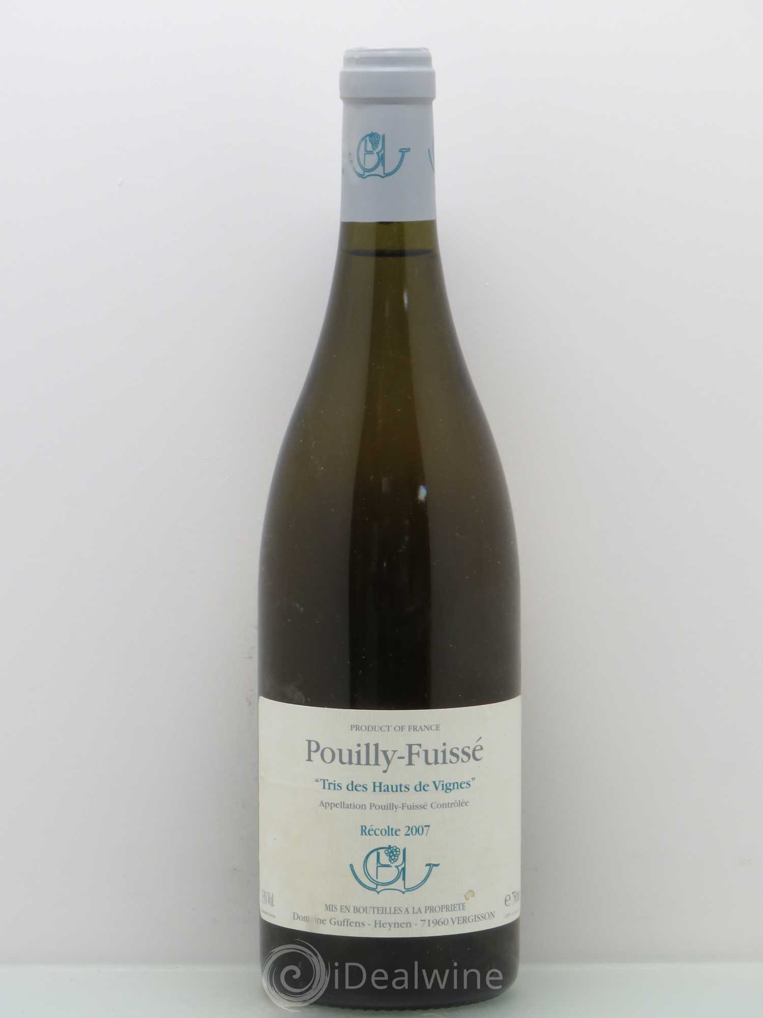 Pouilly-Fuissé Tris des Hauts des Vignes Guffens-Heynen 2007 - Lot de 1 bouteille - 0
