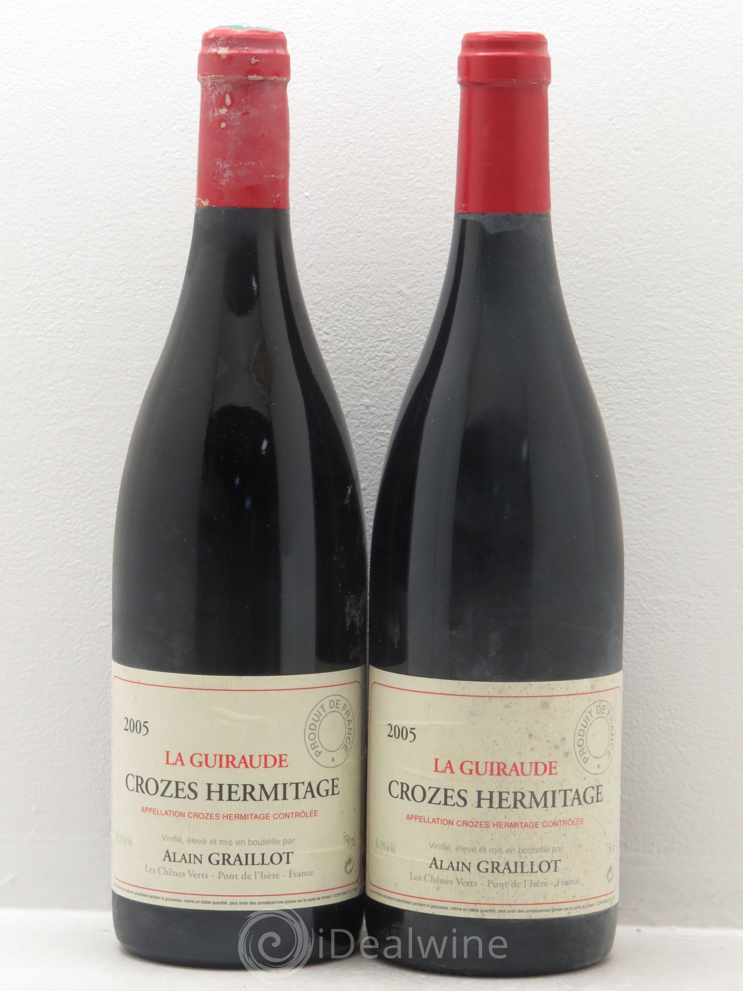 Crozes-Hermitage La Guiraude Domaine Graillot 2005 - Lot de 2 bouteilles - 0