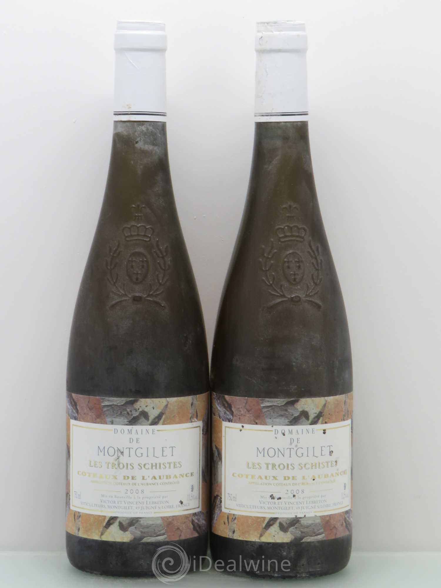 Coteaux de l'Aubance Montgilet (Domaine de) Les Trois Schistes 2008 - Lotto di 2 bottiglie - 0