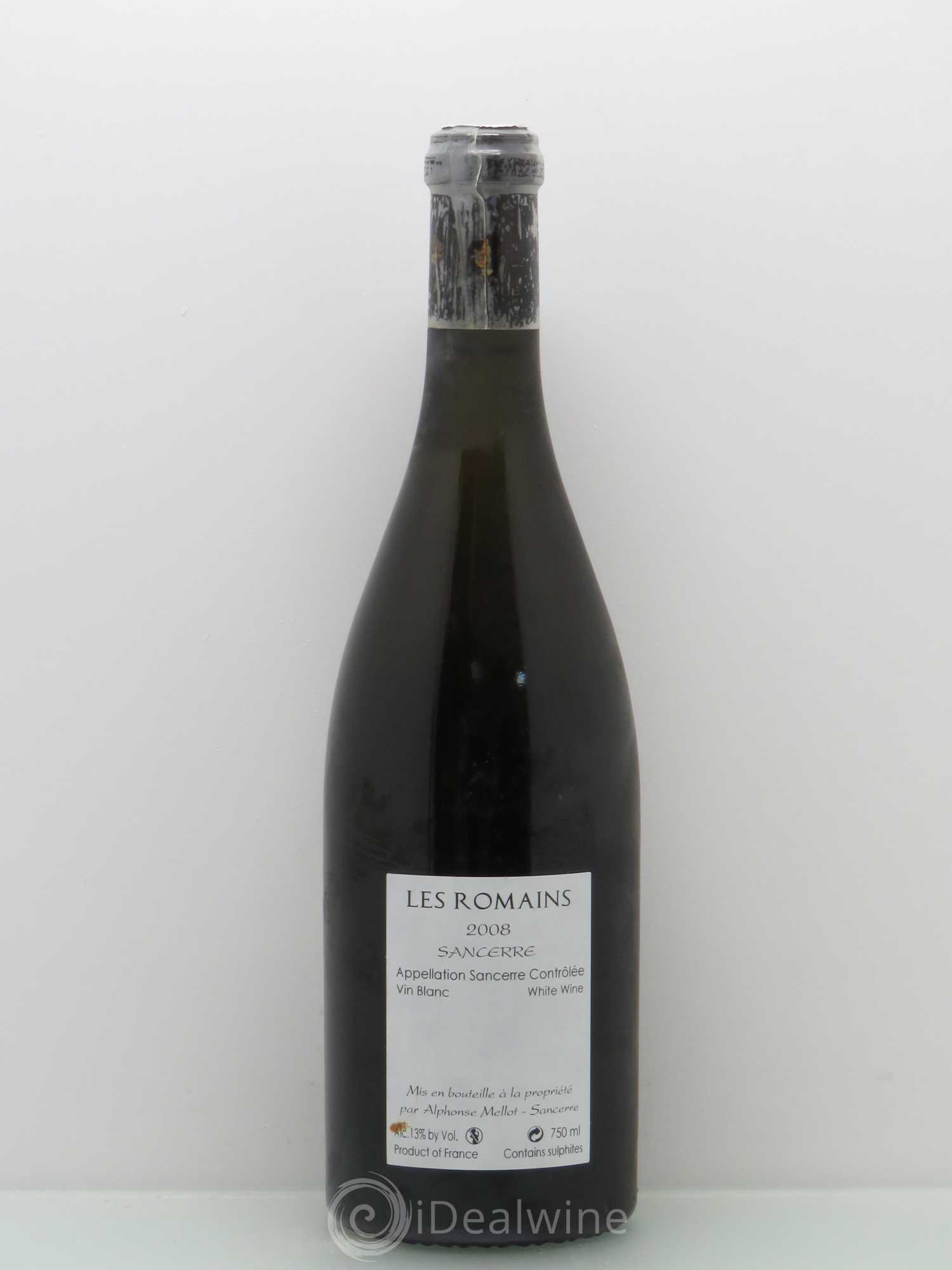 Sancerre Les Romains Alphonse Mellot 2008 - Lot de 1 bouteille - 1