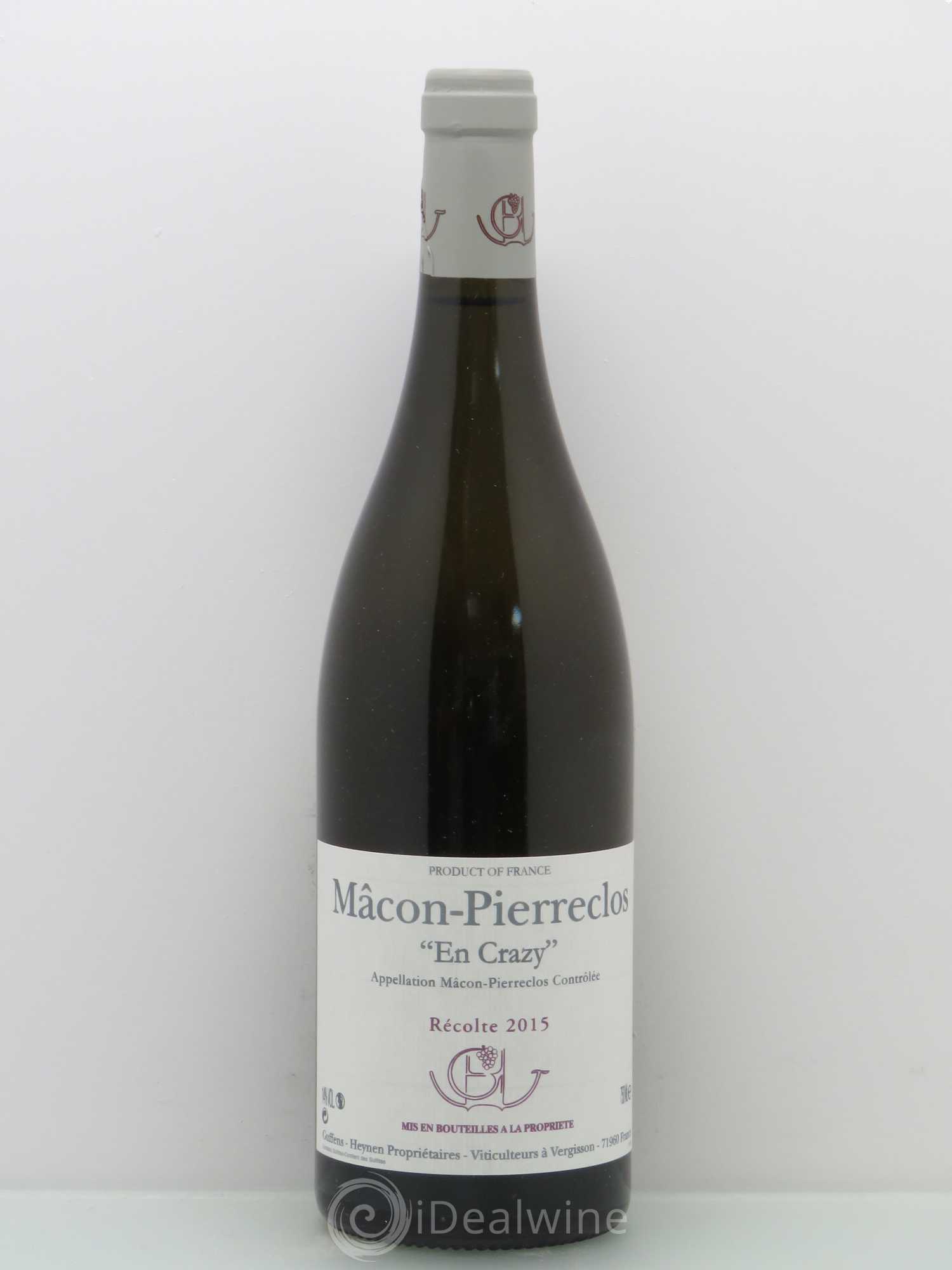 Mâcon Pierreclos En Crazy Guffens-Heynen 2015 - Lot de 1 bouteille - 0
