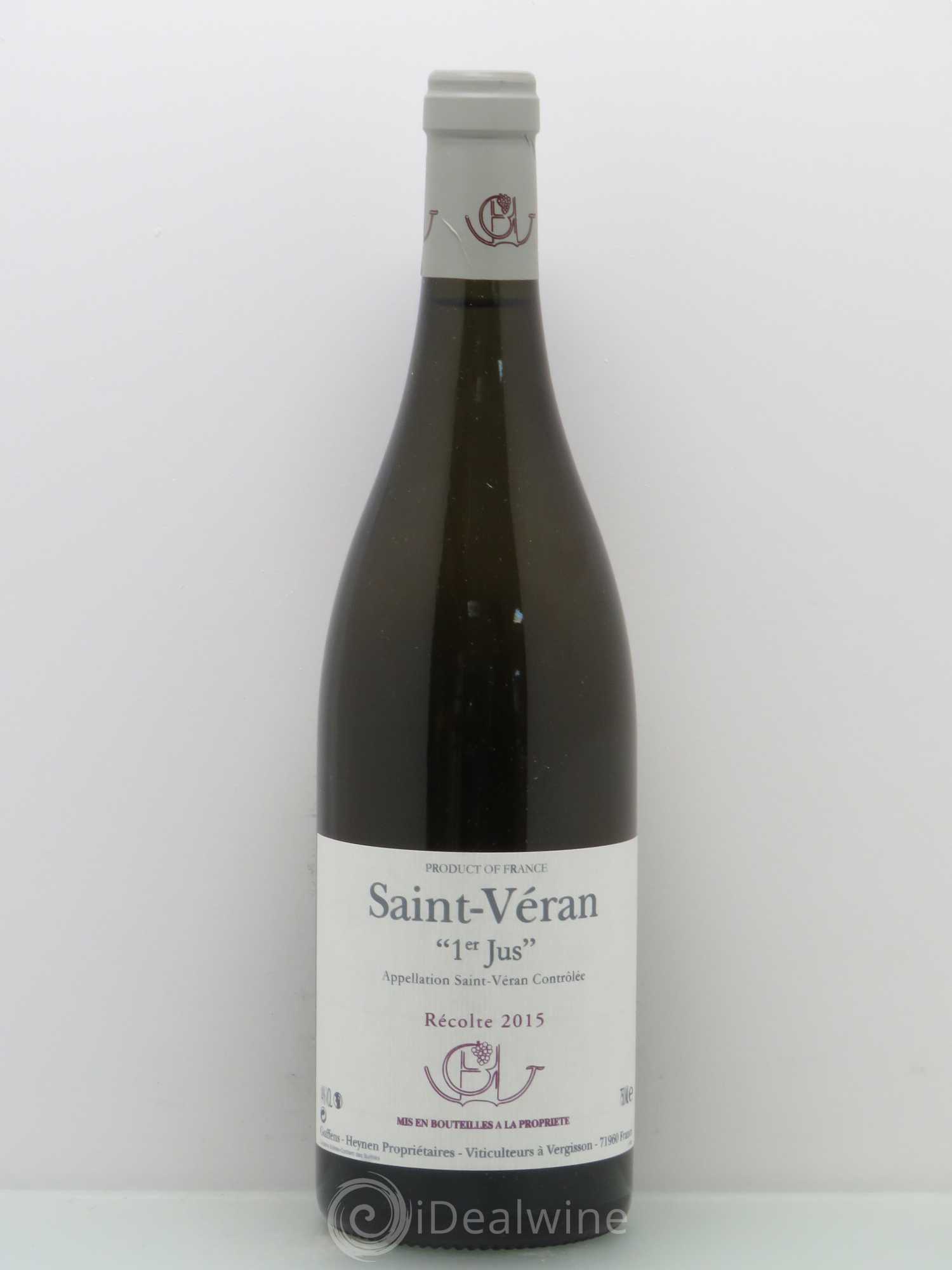 Saint-Véran 1er Jus Guffens-Heynen 2015 - Lot de 1 bouteille - 0