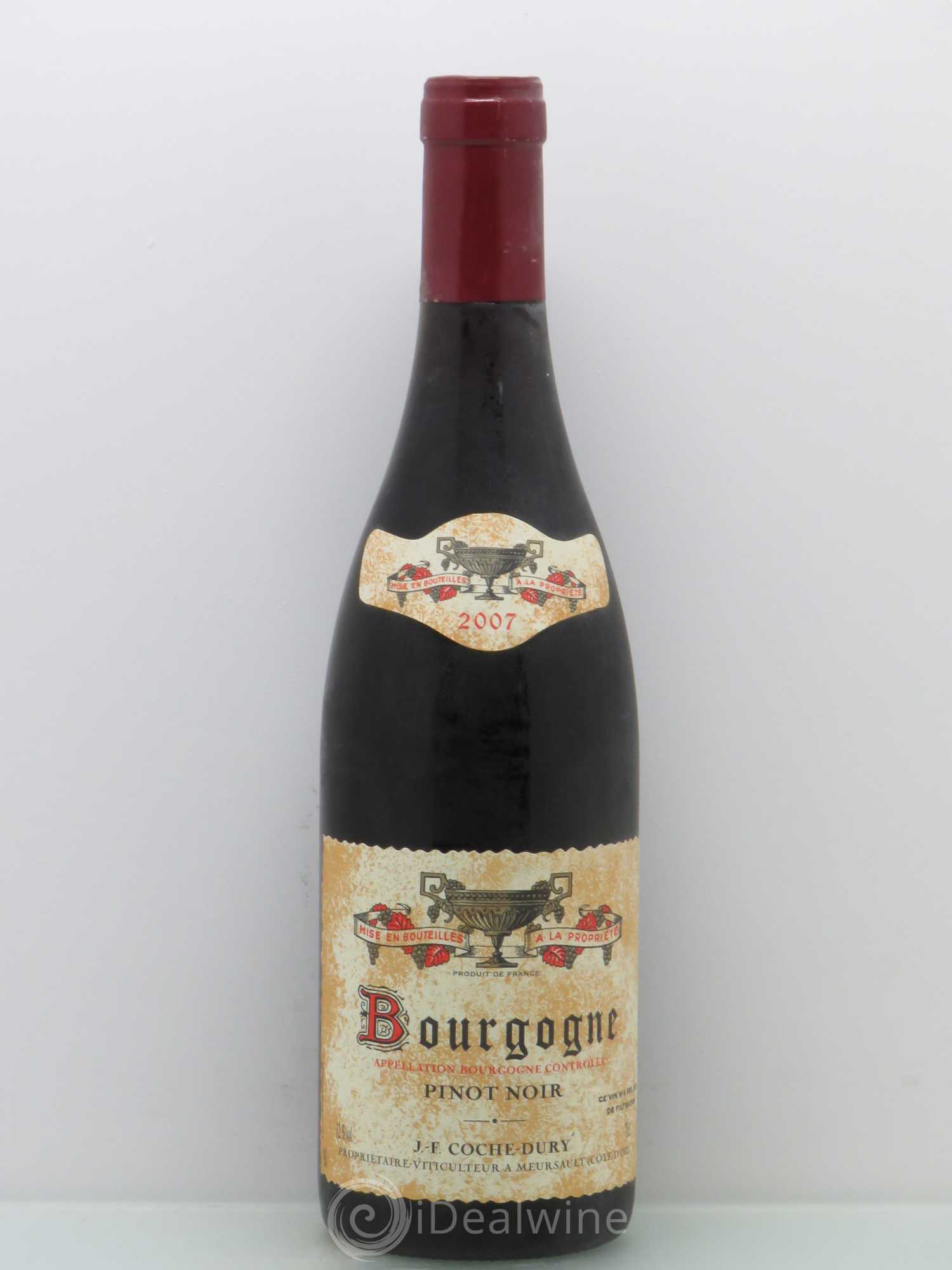 Bourgogne Coche Dury (Domaine) Pinot Noir 2007 - Lot de 1 bouteille - 0
