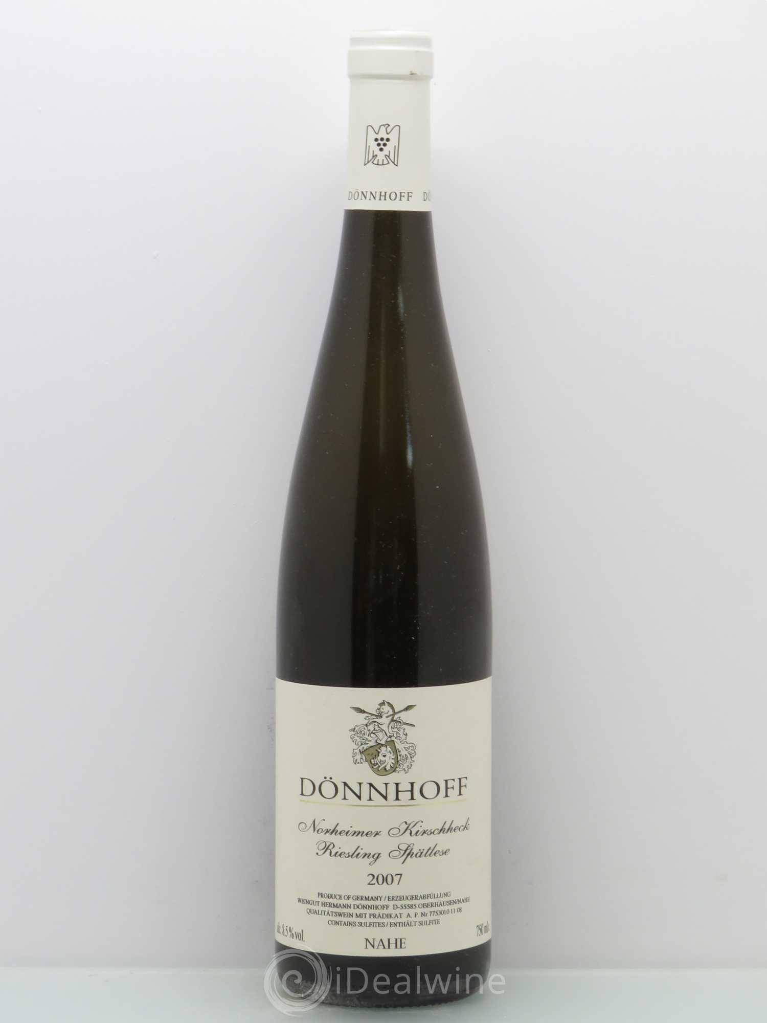 Riesling Norheimer Kirschheck Spätlese Weingut Hermann Dönnhoff 2007 - Posten von 1 Flasche - 0