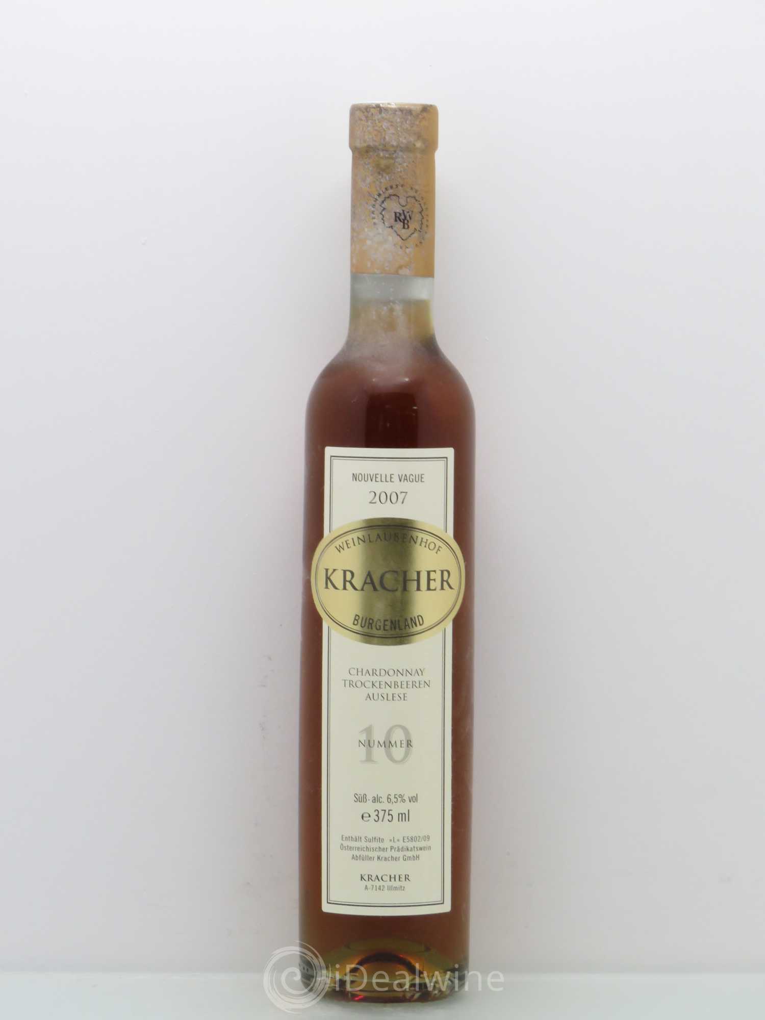 Autriche TBA n° 10 Nouvelle Vague Chardonnay Weingut Alois Kracher 2007 - Posten von 1 Demi-Flasche - 0