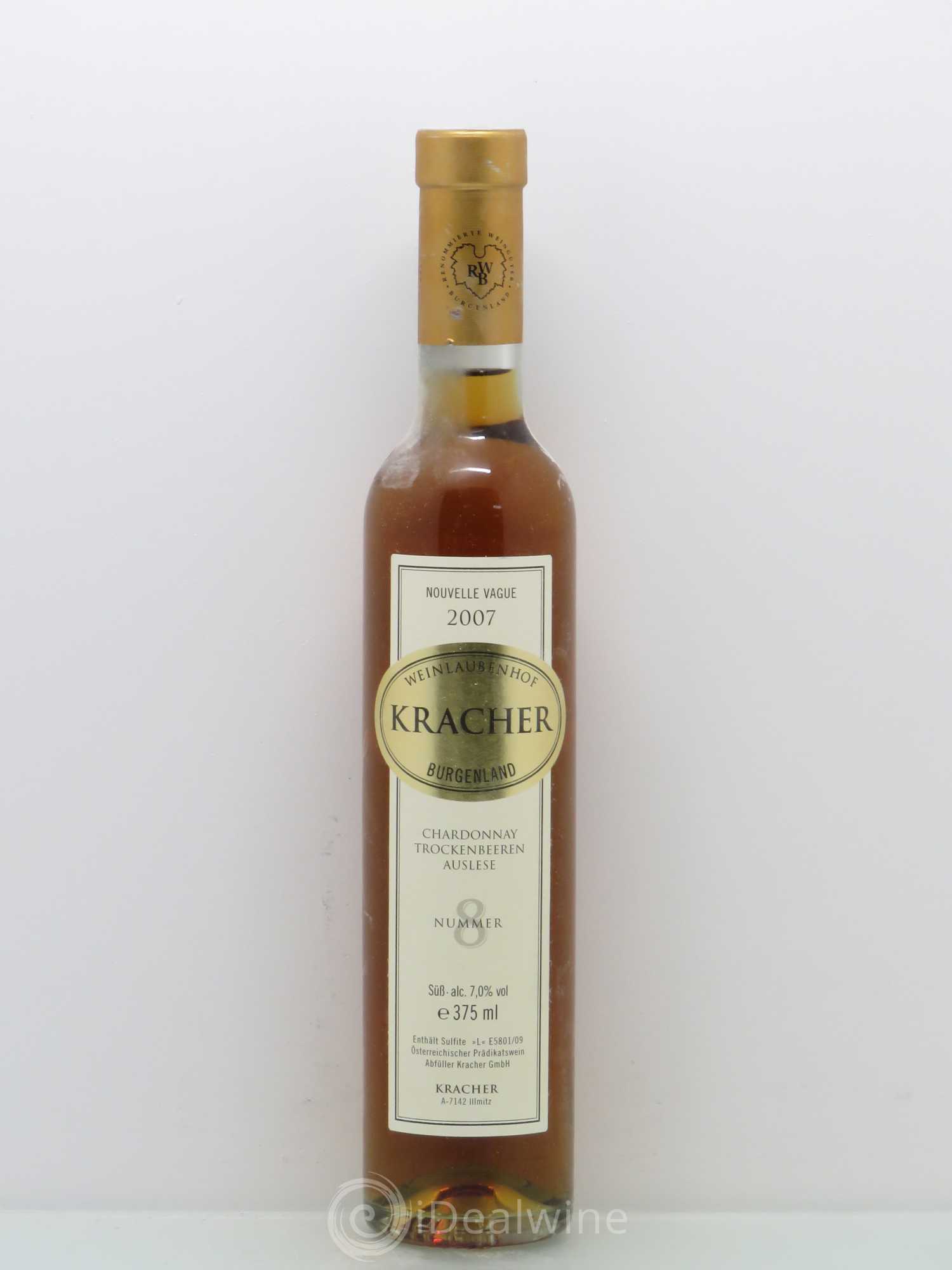 Autriche TBA n°8 Nouvelle Vague Chardonnay Weingut Alois Kracher 2007 - Posten von 1 Demi-Flasche - 0