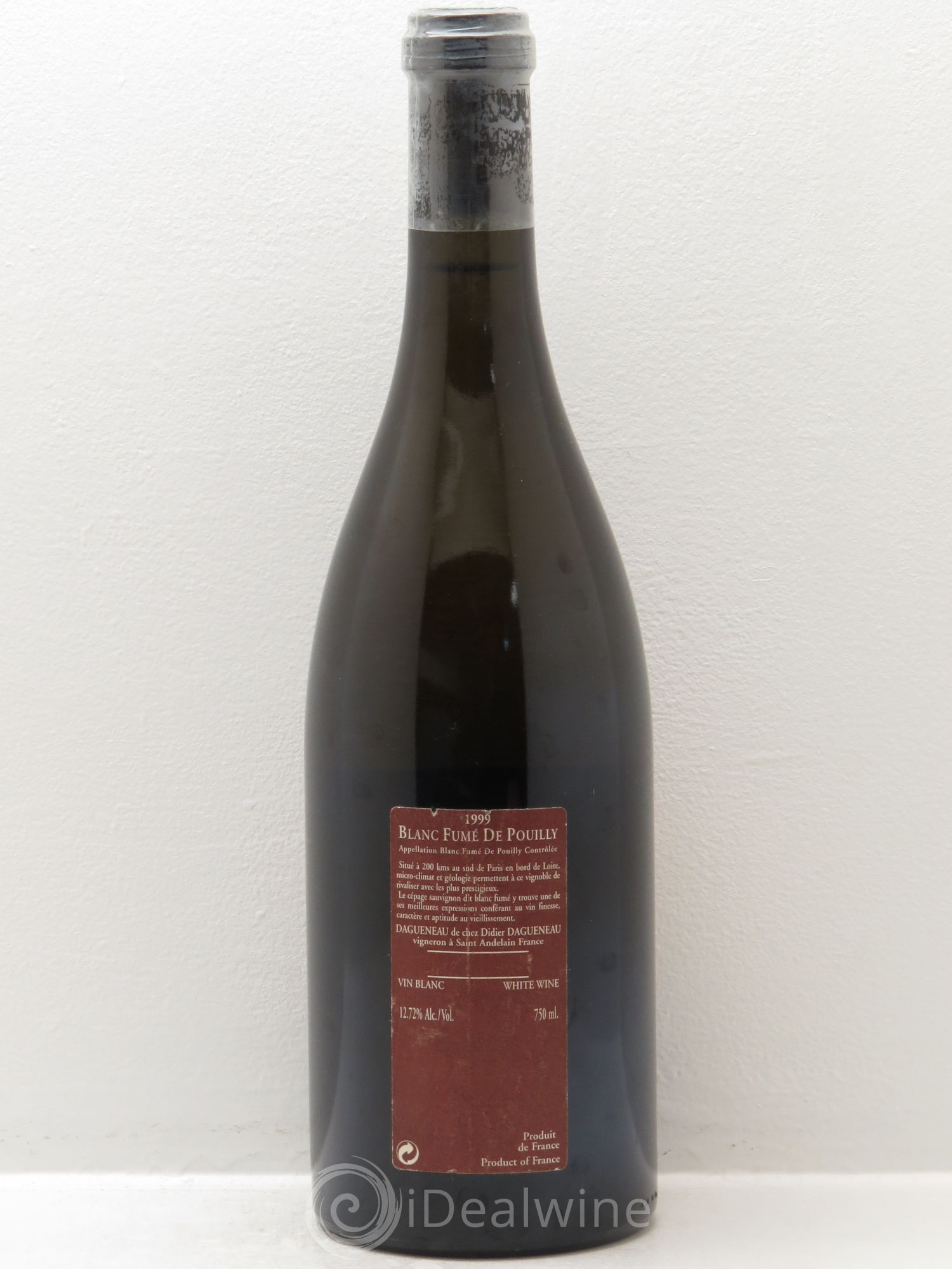 Vin de France (anciennement Pouilly-Fumé) Pur Sang Dagueneau (Domaine Didier - Louis-Benjamin) 1999 - Lot de 1 bouteille - 1