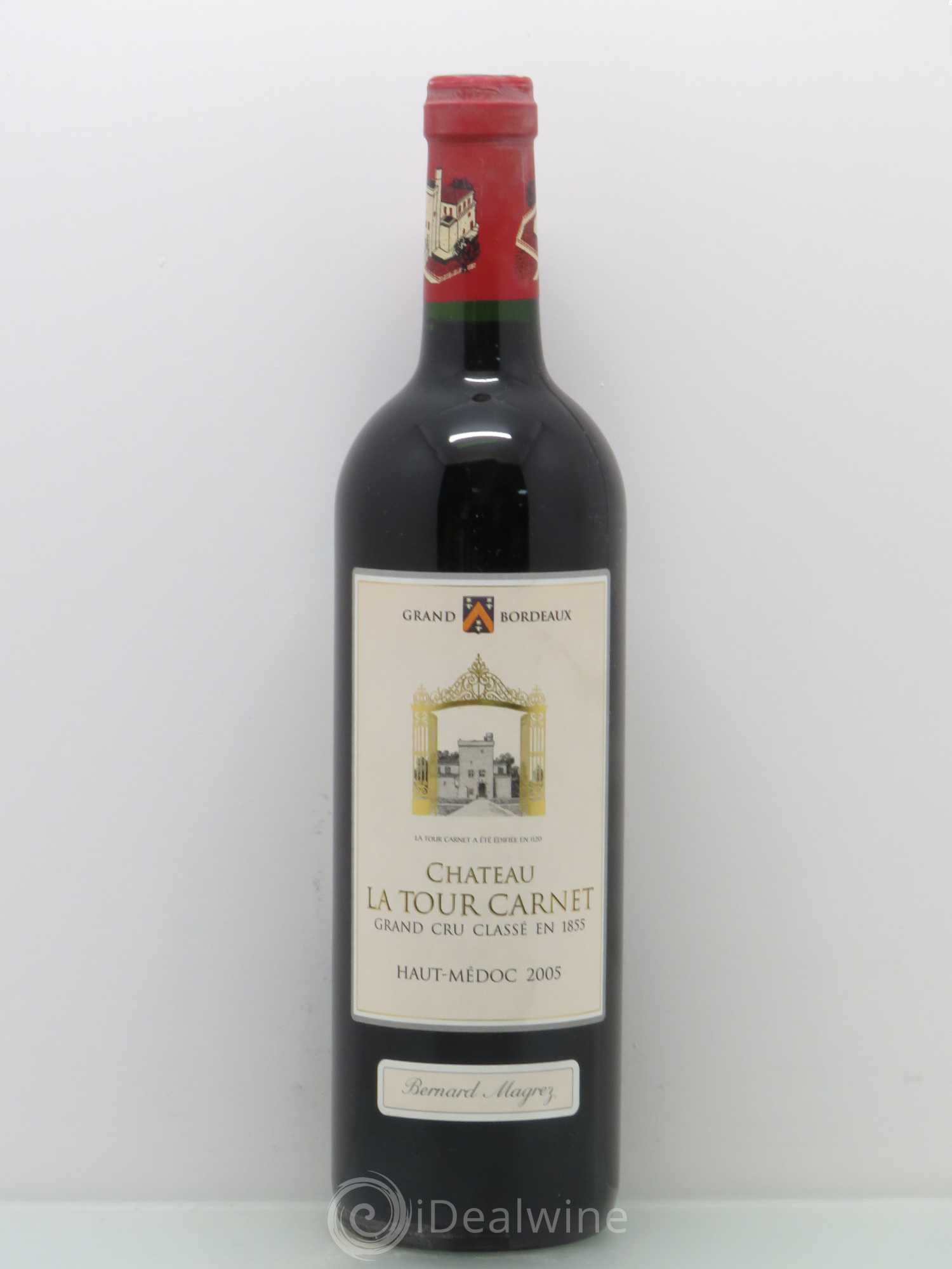 Château la Tour Carnet 4ème Grand Cru Classé 2005 - Lot de 1 bouteille - 0