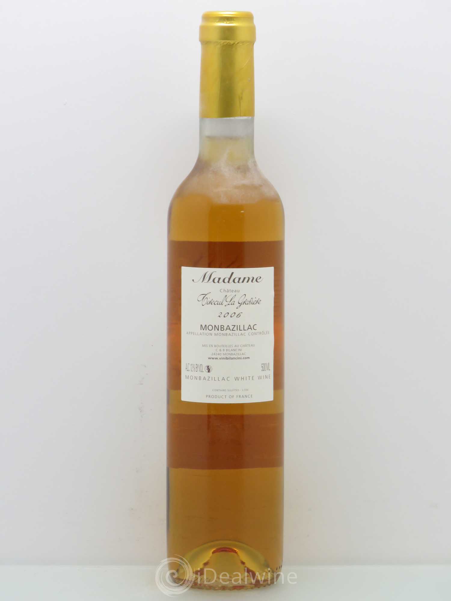 Monbazillac Château Tirecul La Gravière Cuvée Madame Bruno et Claudie Bilancini 2006 - Lotto di 1 bottiglia - 1