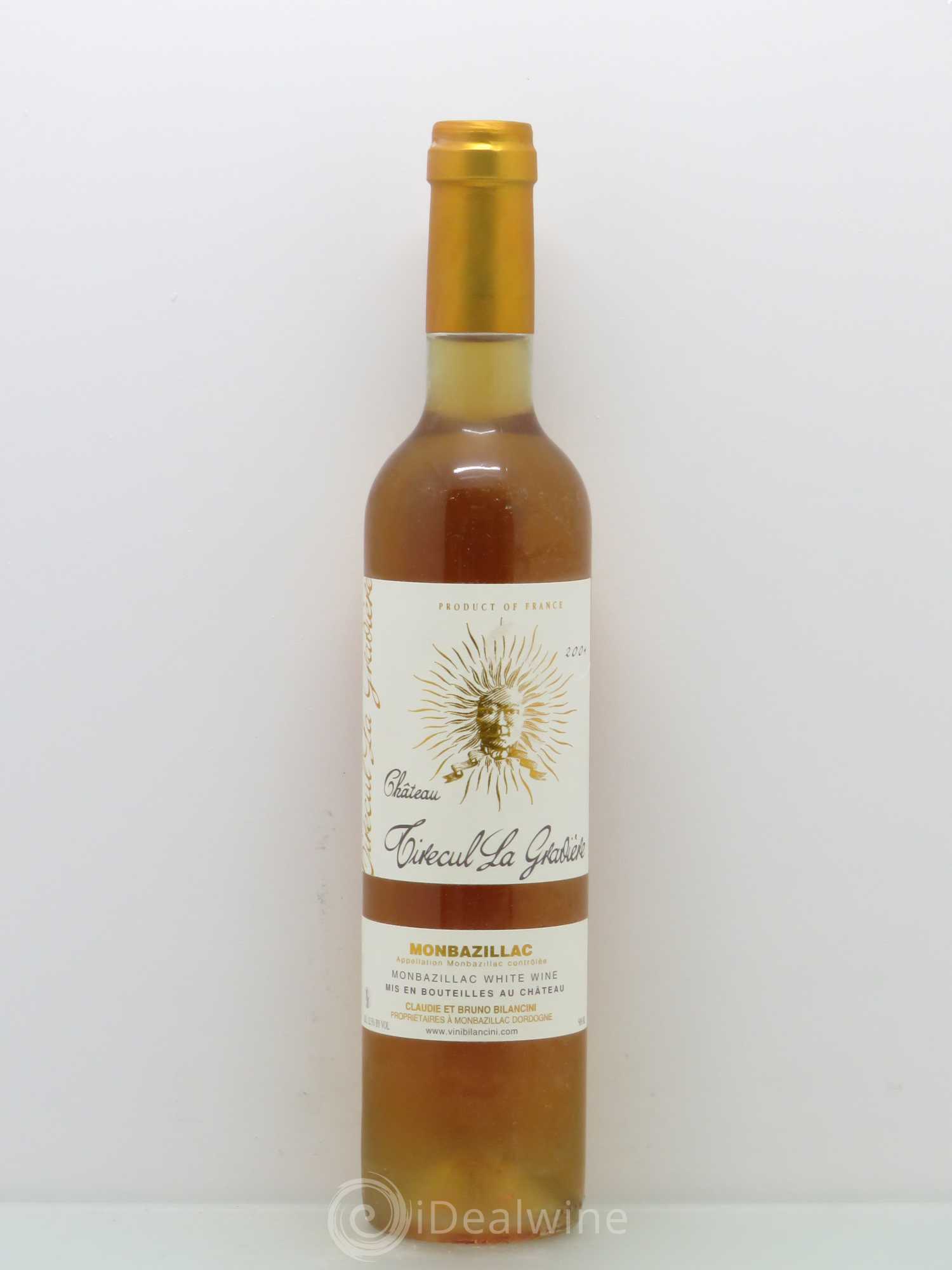 Monbazillac Château Tirecul La Gravière Bruno et Claudie Bilancini 2004 - Lot de 1 bouteille - 0