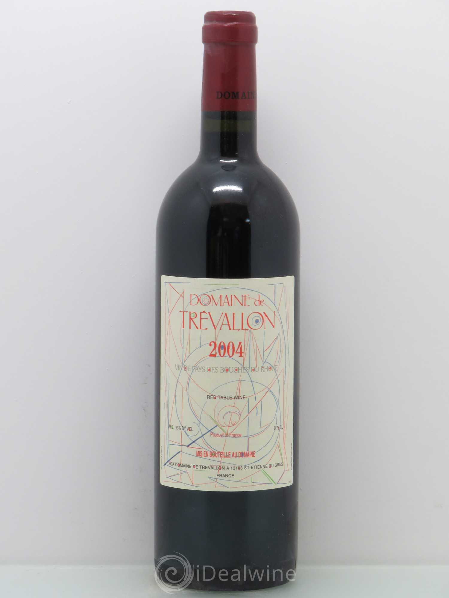 Coteaux d'Aix-en-Provence Trévallon (Domaine de) Eloi Dürrbach 2004 - Lot de 1 bouteille - 0