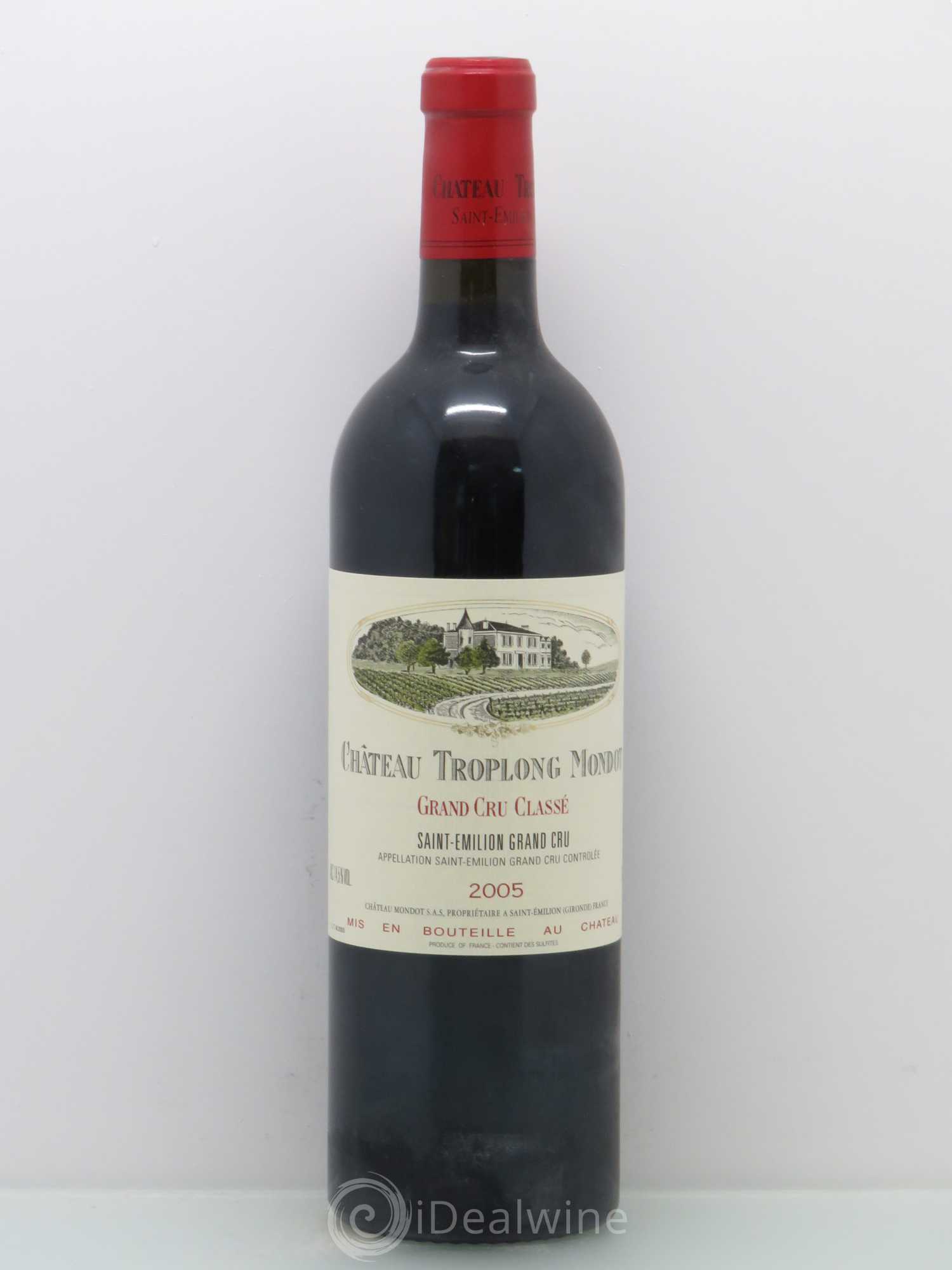 Château Troplong Mondot 1er Grand Cru Classé B 2005 - Lot de 1 bouteille - 0